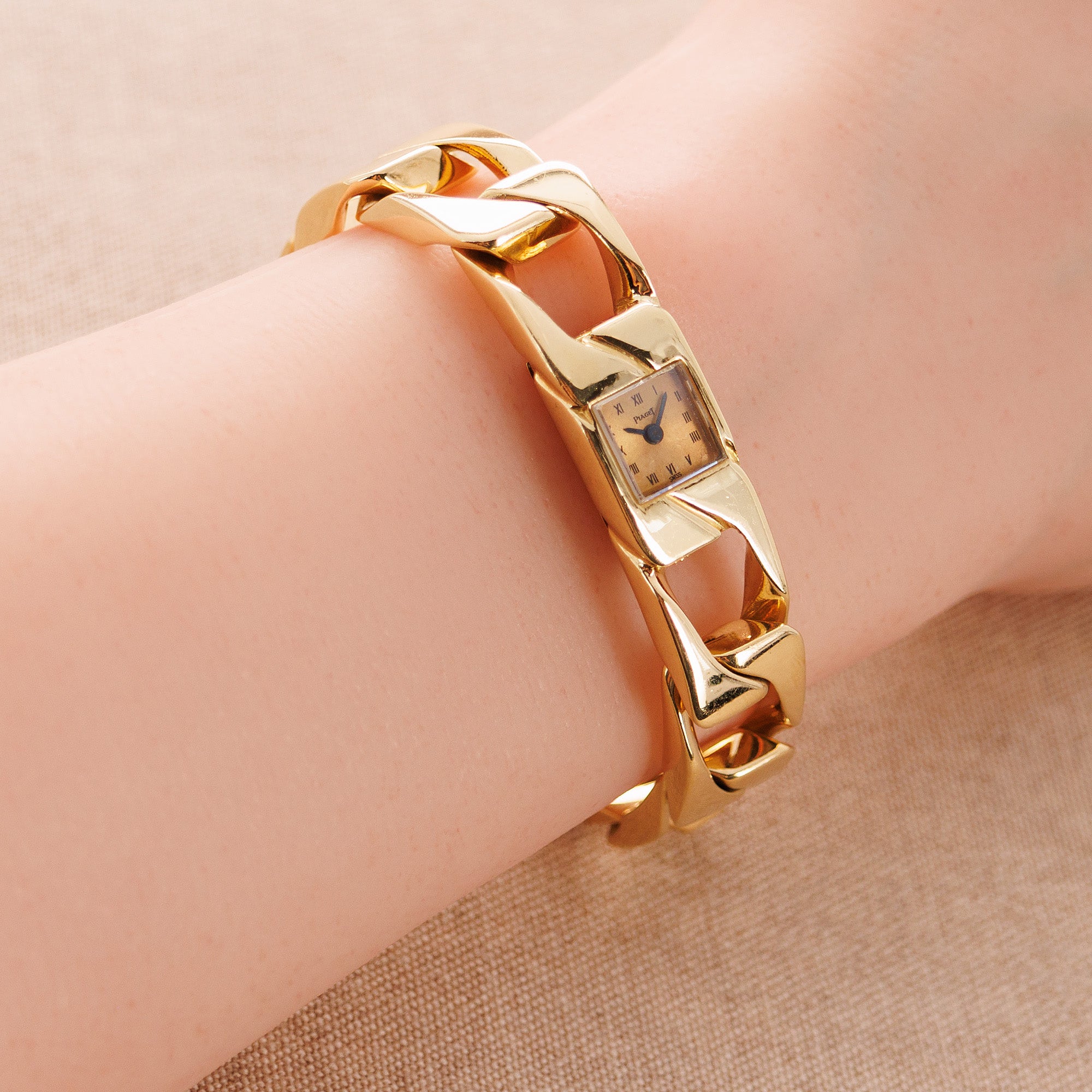 Piaget Yellow Gold Link Bracelet Watch Ref. 1001