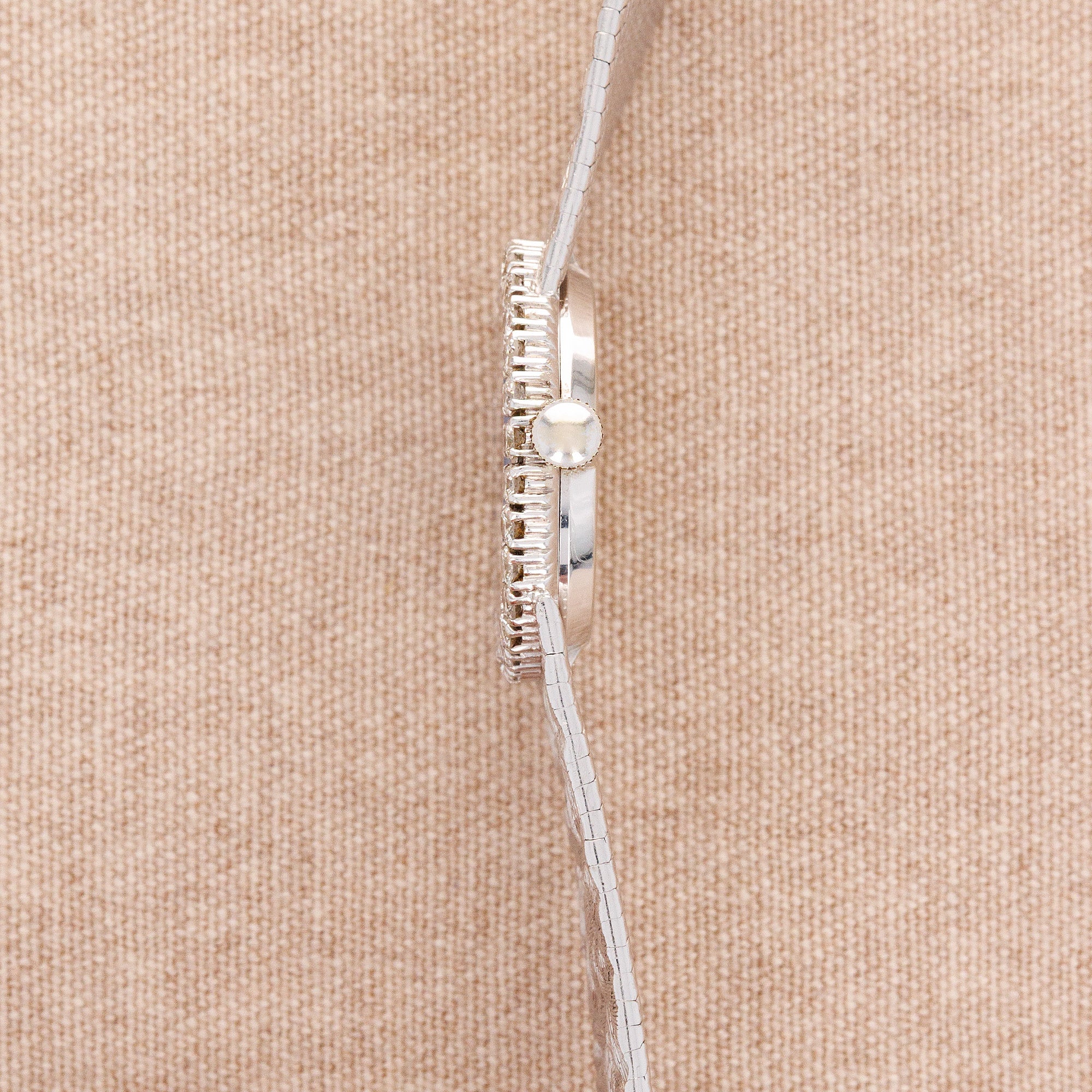 Piaget Ladies White Gold Lapis Diamond Bracelet Watch