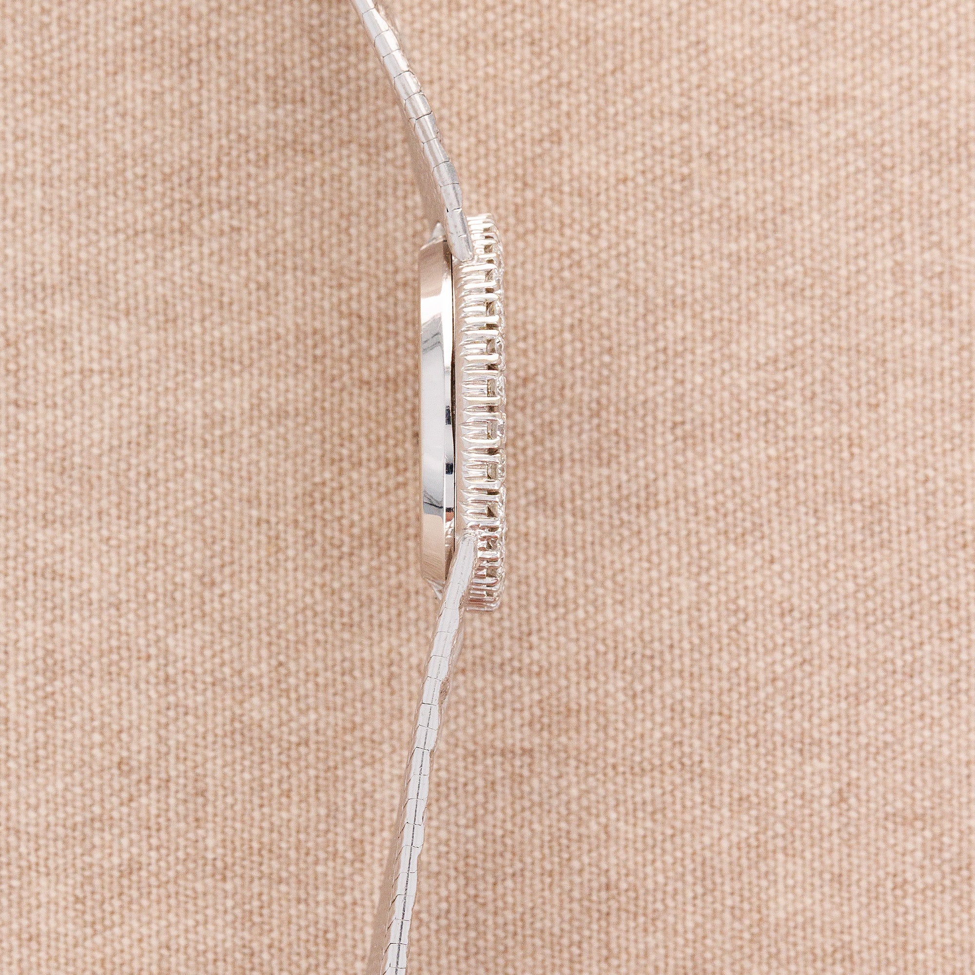 Piaget Ladies White Gold Lapis Diamond Bracelet Watch