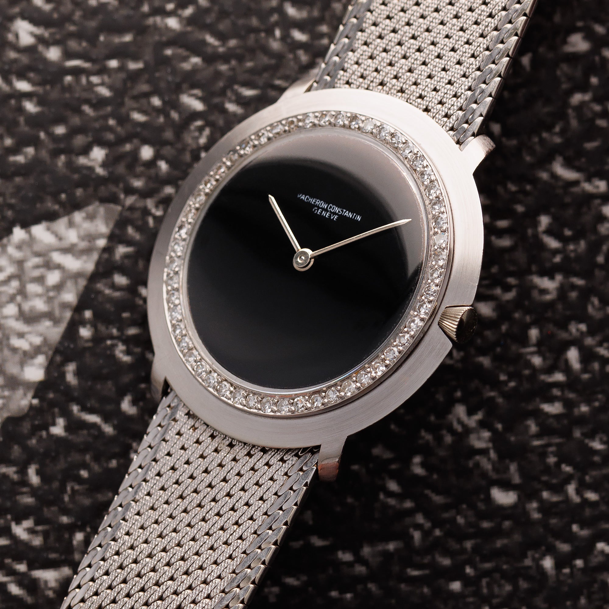 Vintage Vacheron Constantin White Gold Diamond Watch