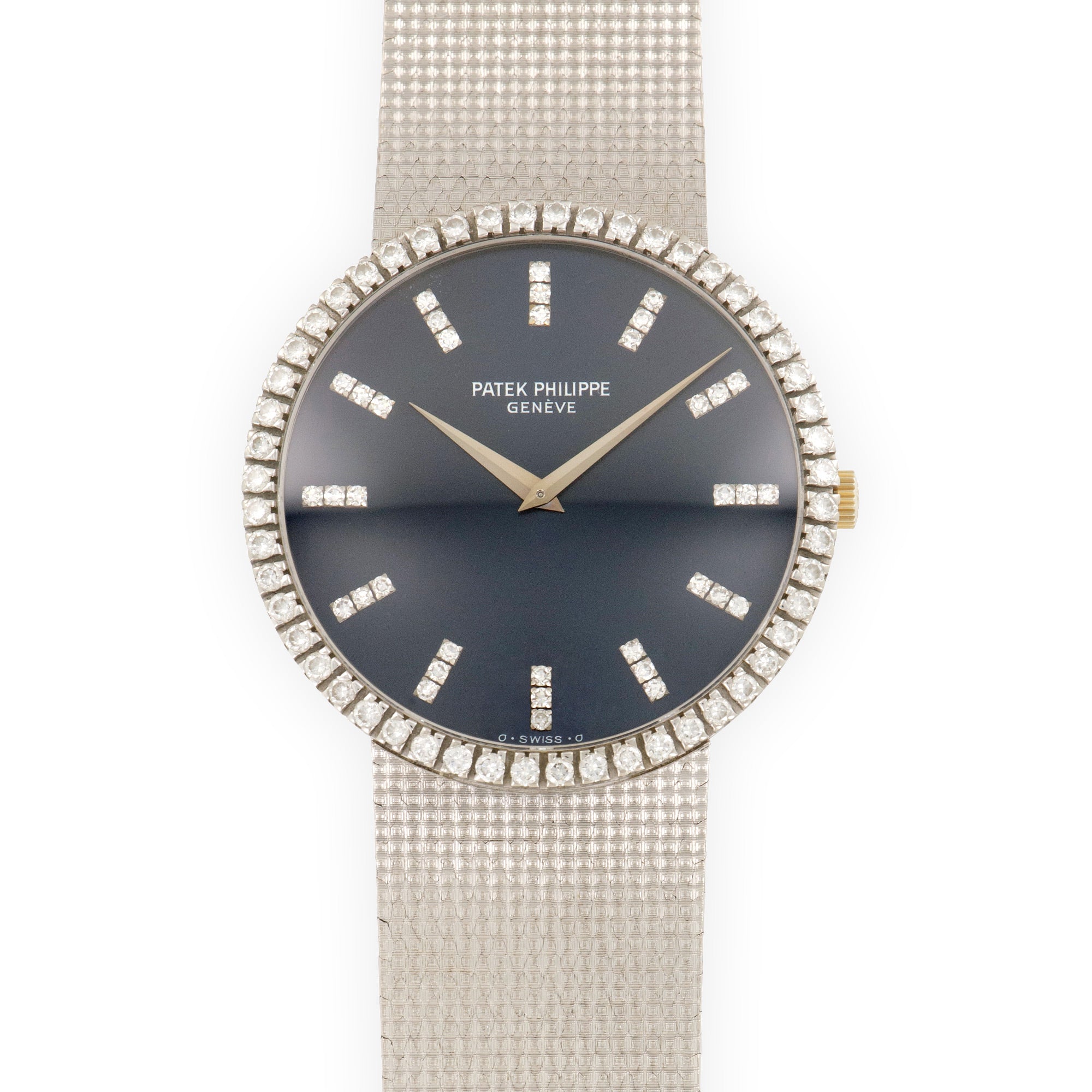 Patek Philippe - Patek Philippe White Gold Diamond Watch Ref. 3588 - The Keystone Watches