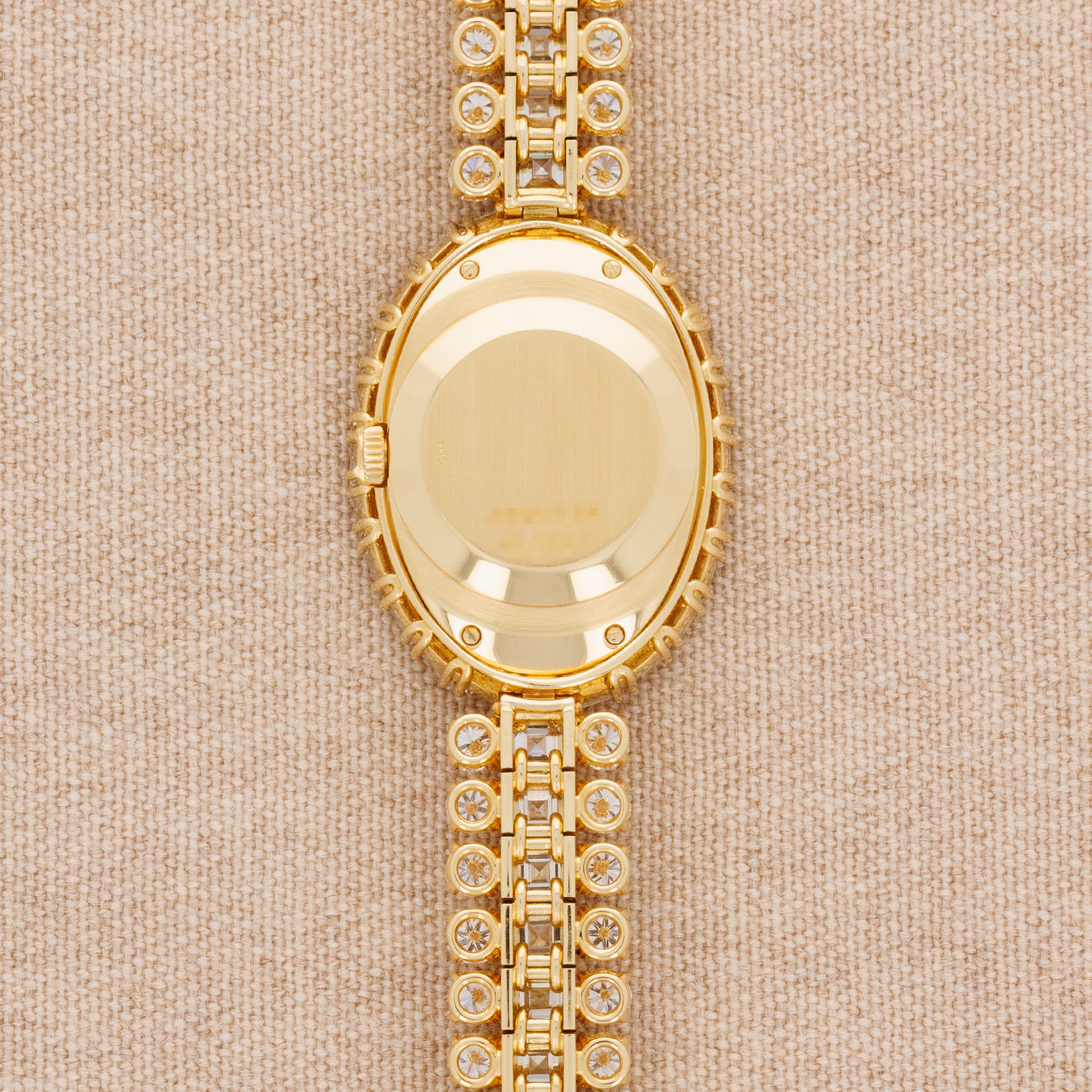 Piaget - Piaget Yellow Gold Baguette Bezel with Pave Dial and Diamonds Bracelet - The Keystone Watches