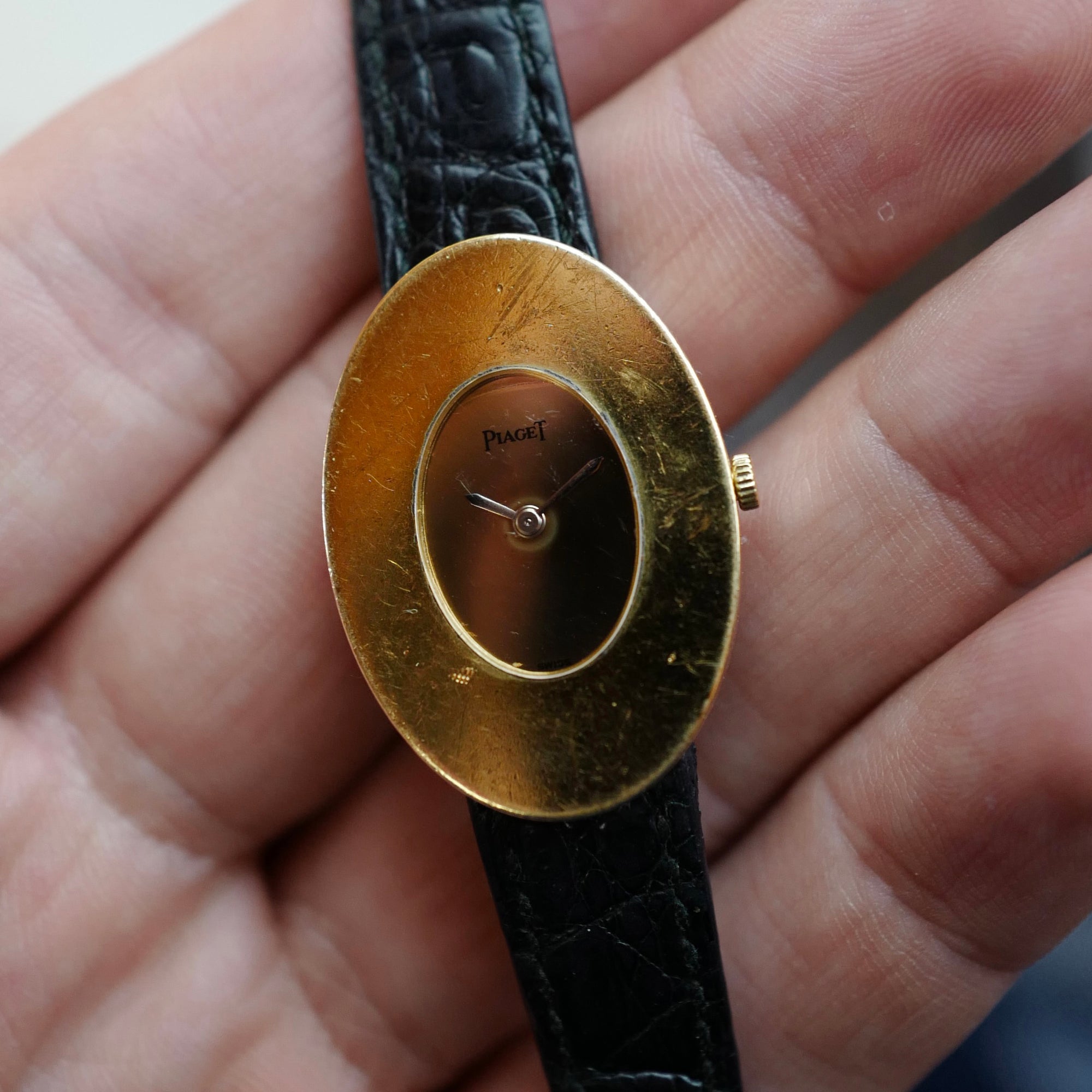 Piaget Yellow Gold Oval on Strap (NEW ARRIVAL)