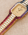 Rolex Yellow Gold Rainbow Diamond & Sapphire Cellini Watch (Private Sale)