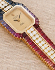 Rolex Yellow Gold Rainbow Diamond & Sapphire Cellini Watch (Private Sale)