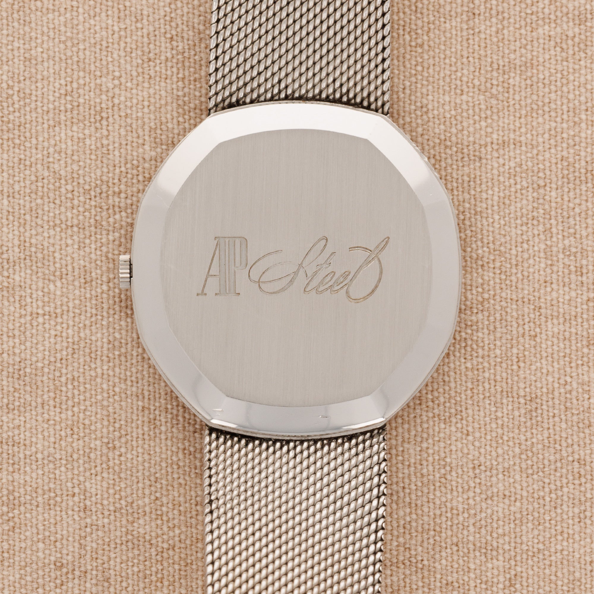 Audemars Piguet Steel Unusual Shaped Automatic Bracelet Watch Ref. 4010