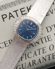 Patek Philippe White Gold Baguette Diamond Watch Ref. 4260