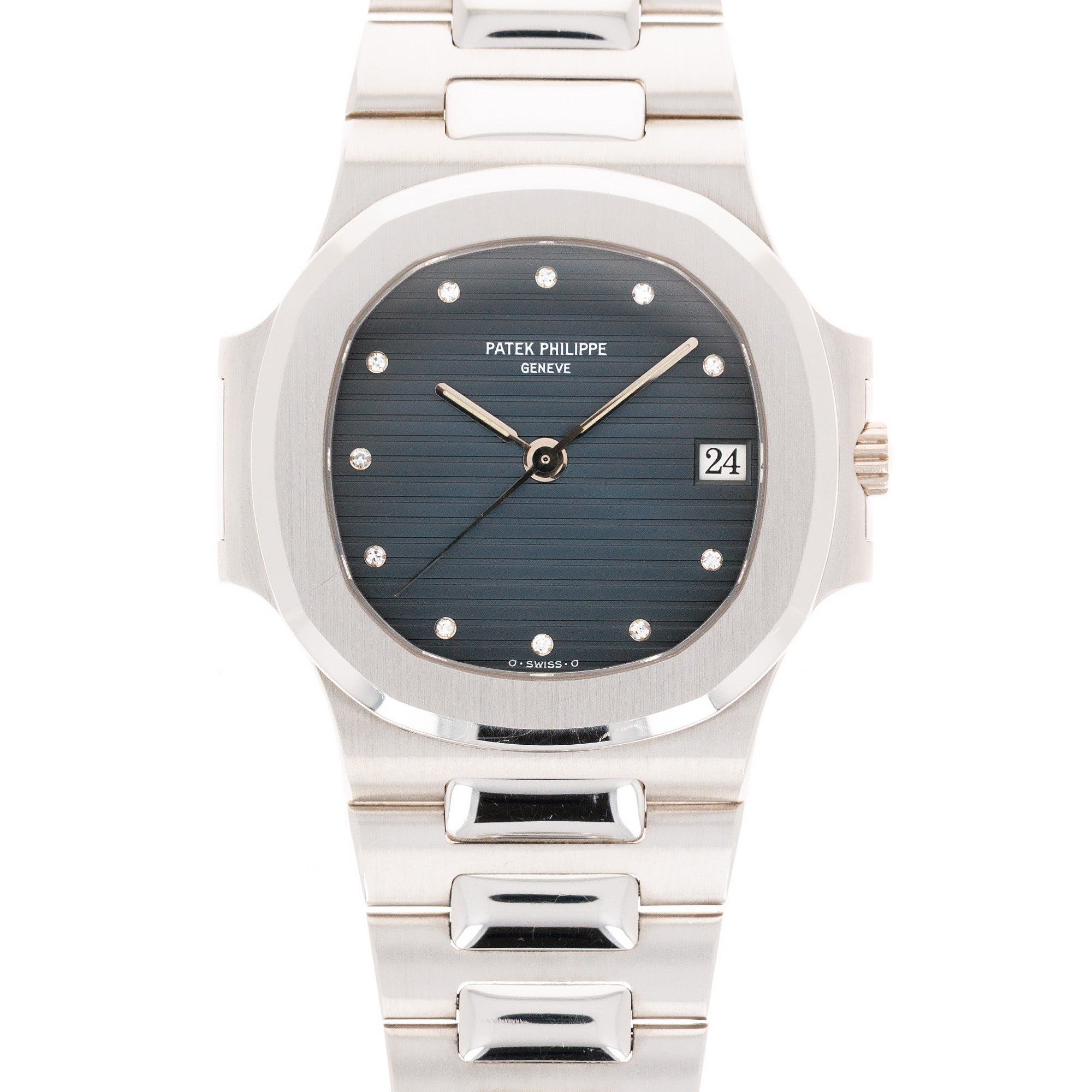 Patek Philippe - Patek Philippe Platinum Nautilus Watch Ref. 3800 with Original Box and Papers - The Keystone Watches