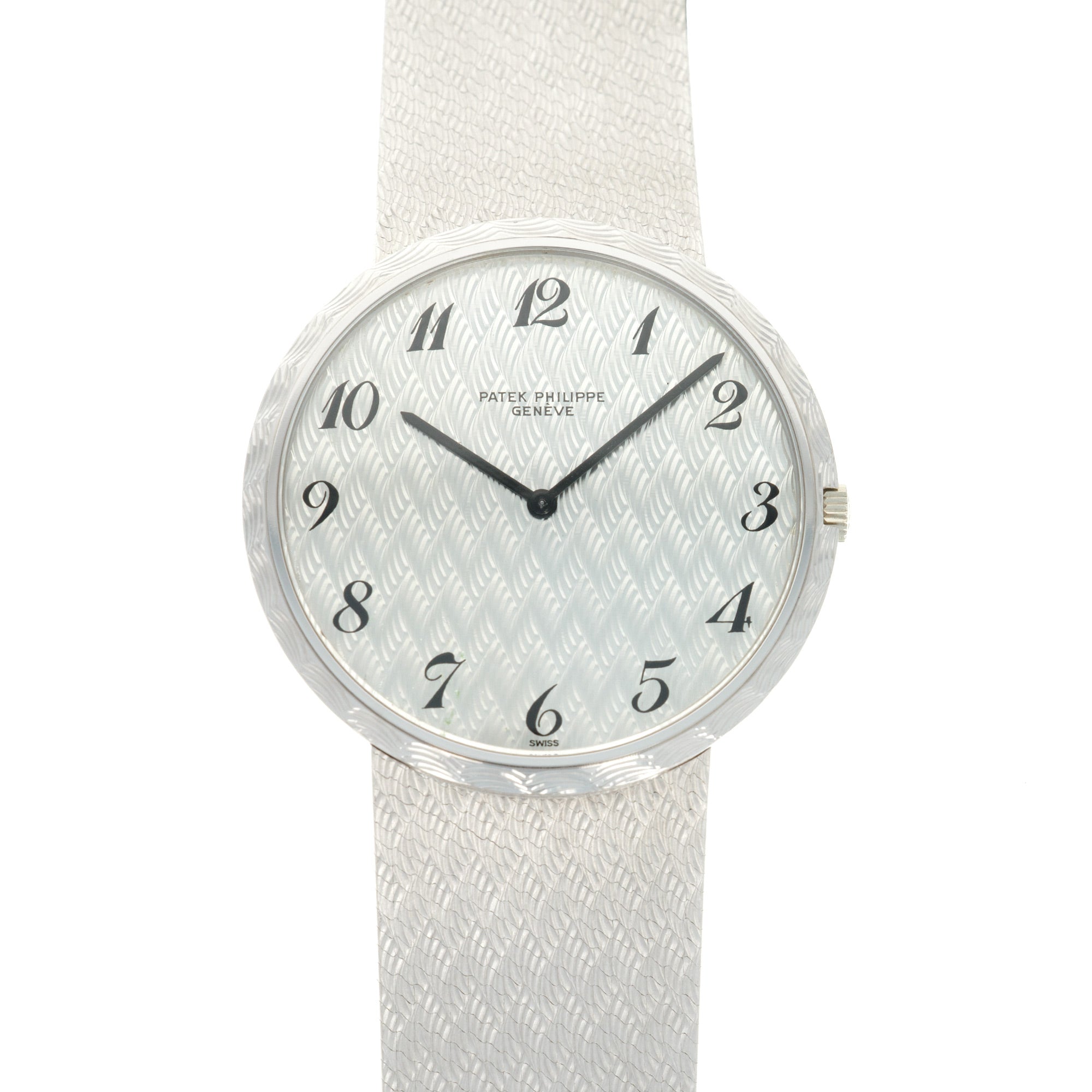 Patek Philippe - Patek Philippe White Gold Automatic Calatrava Watch Ref. 3588, with Original Box and Papers - The Keystone Watches
