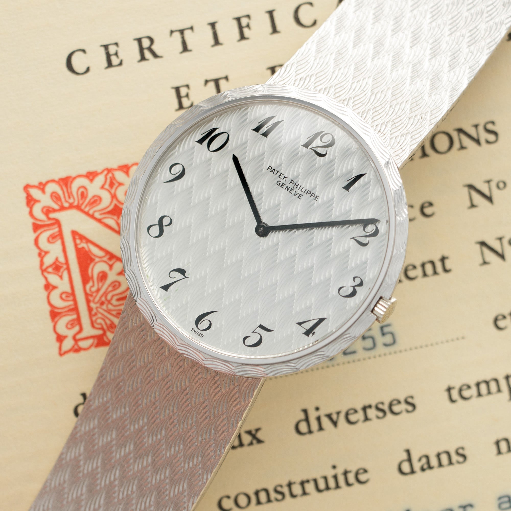 Patek Philippe - Patek Philippe White Gold Automatic Calatrava Watch Ref. 3588, with Original Box and Papers - The Keystone Watches