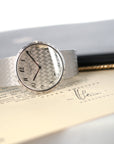 Patek Philippe - Patek Philippe White Gold Automatic Calatrava Watch Ref. 3588, with Original Box and Papers - The Keystone Watches