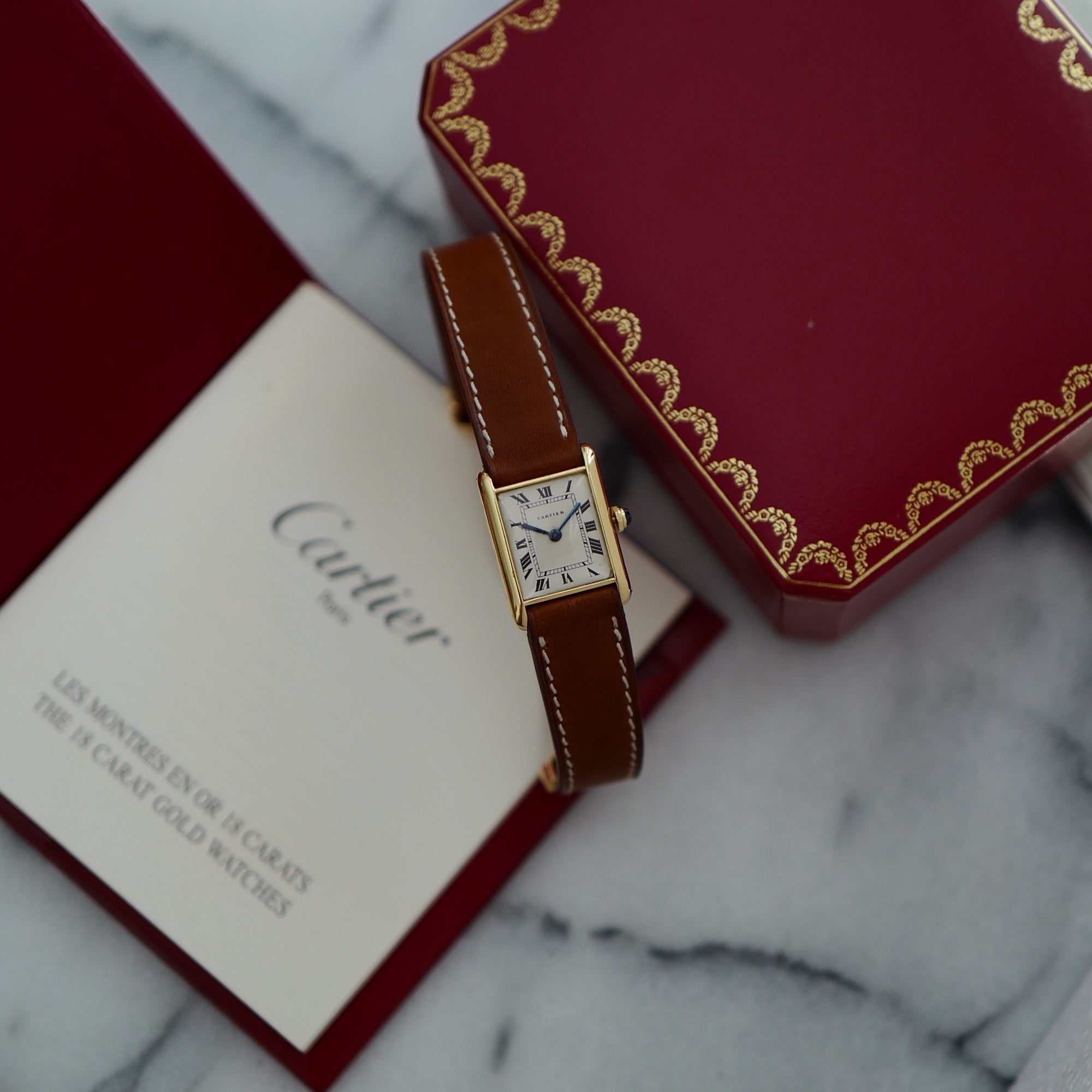 Cartier Yellow Gold Tank Watch, European Watch & Clock from 1959