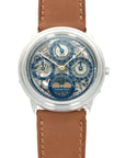 Audemars Piguet Platinum Skeleton Quantieme Perpetual Calendar Watch Ref. 25668