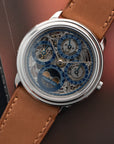 Audemars Piguet Platinum Skeleton Quantieme Perpetual Calendar Watch Ref. 25668