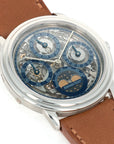 Audemars Piguet Platinum Skeleton Quantieme Perpetual Calendar Watch Ref. 25668