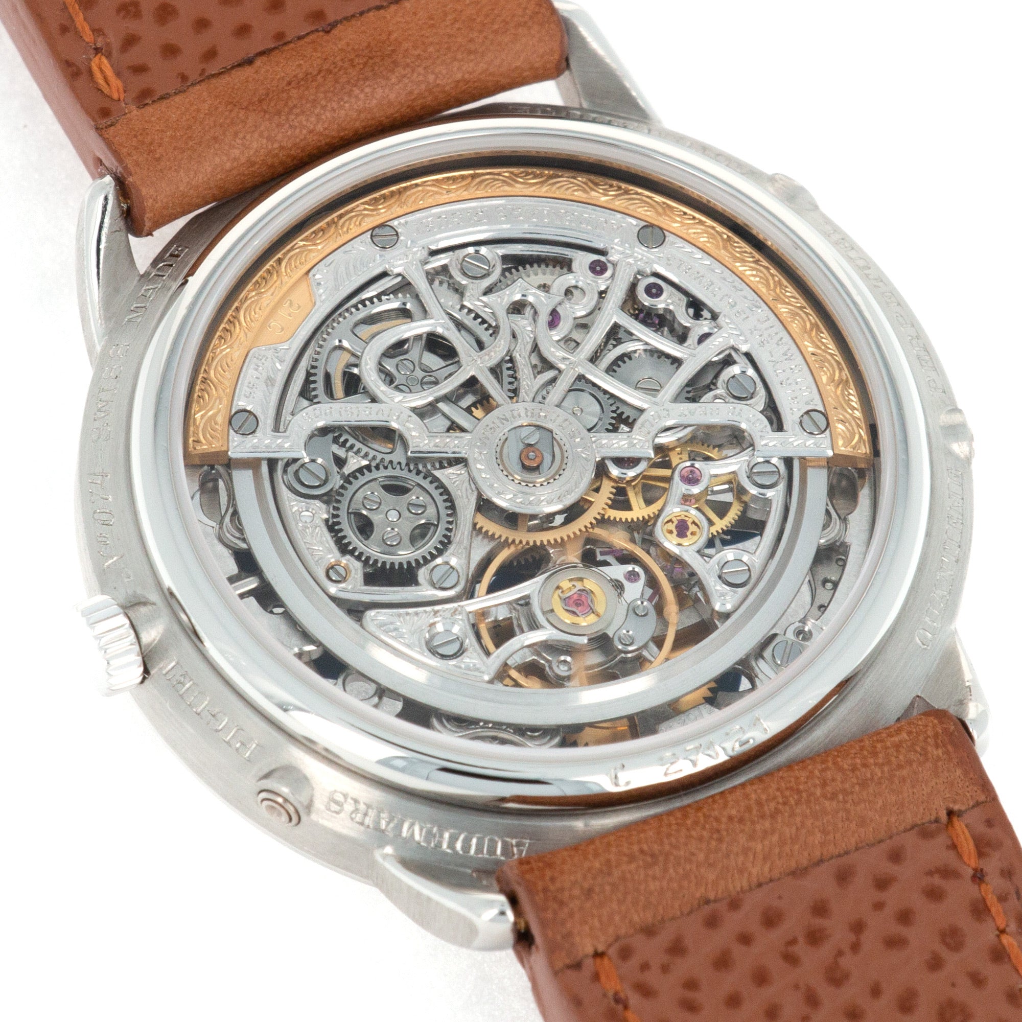 Audemars Piguet Platinum Skeleton Quantieme Perpetual Calendar Watch Ref. 25668