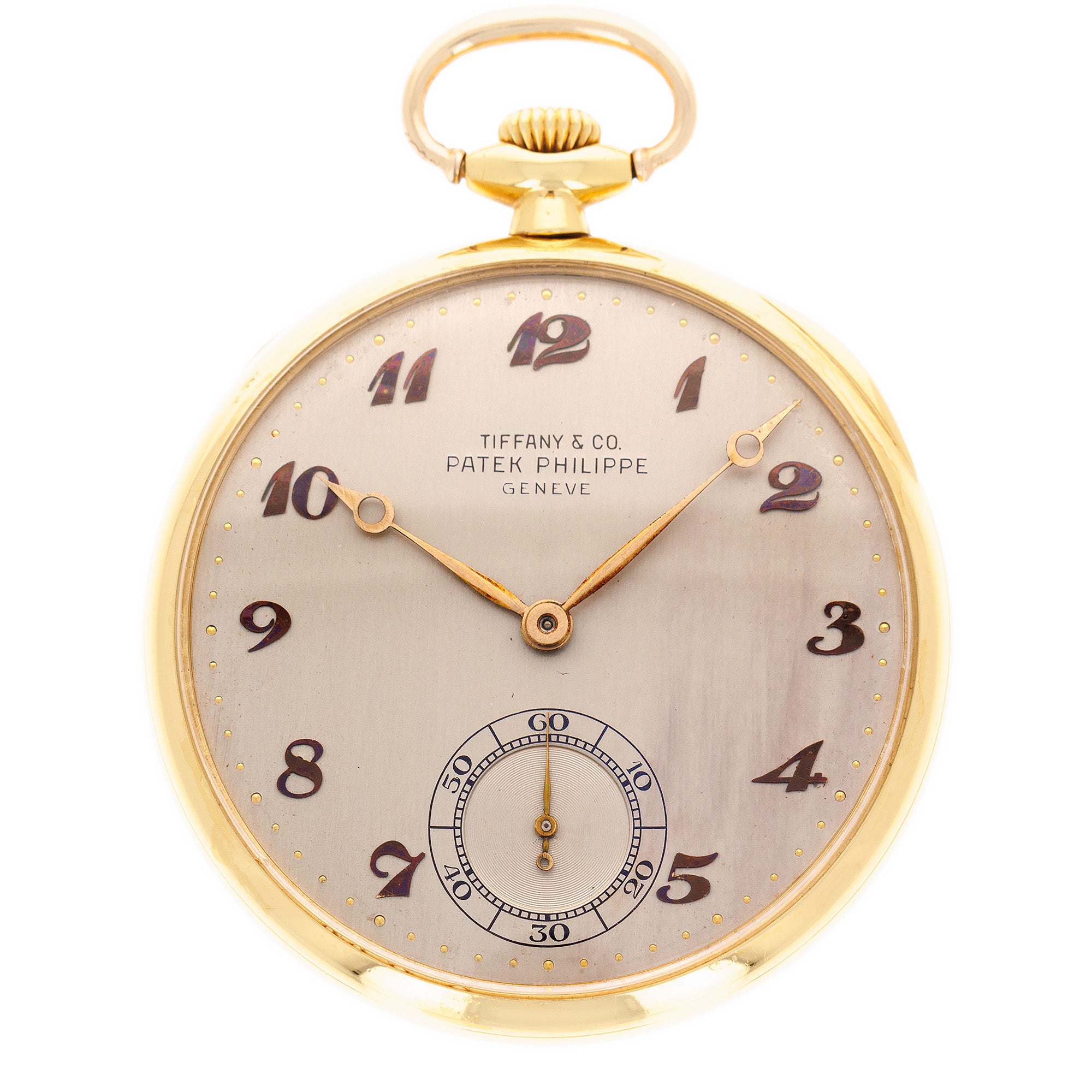 Patek Philippe Yellow Gold Pocket Watch Ref. 652 Retailed by Tiffany & Co.