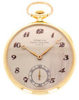 Patek Philippe Yellow Gold Pocket Watch Ref. 652 Retailed by Tiffany & Co.