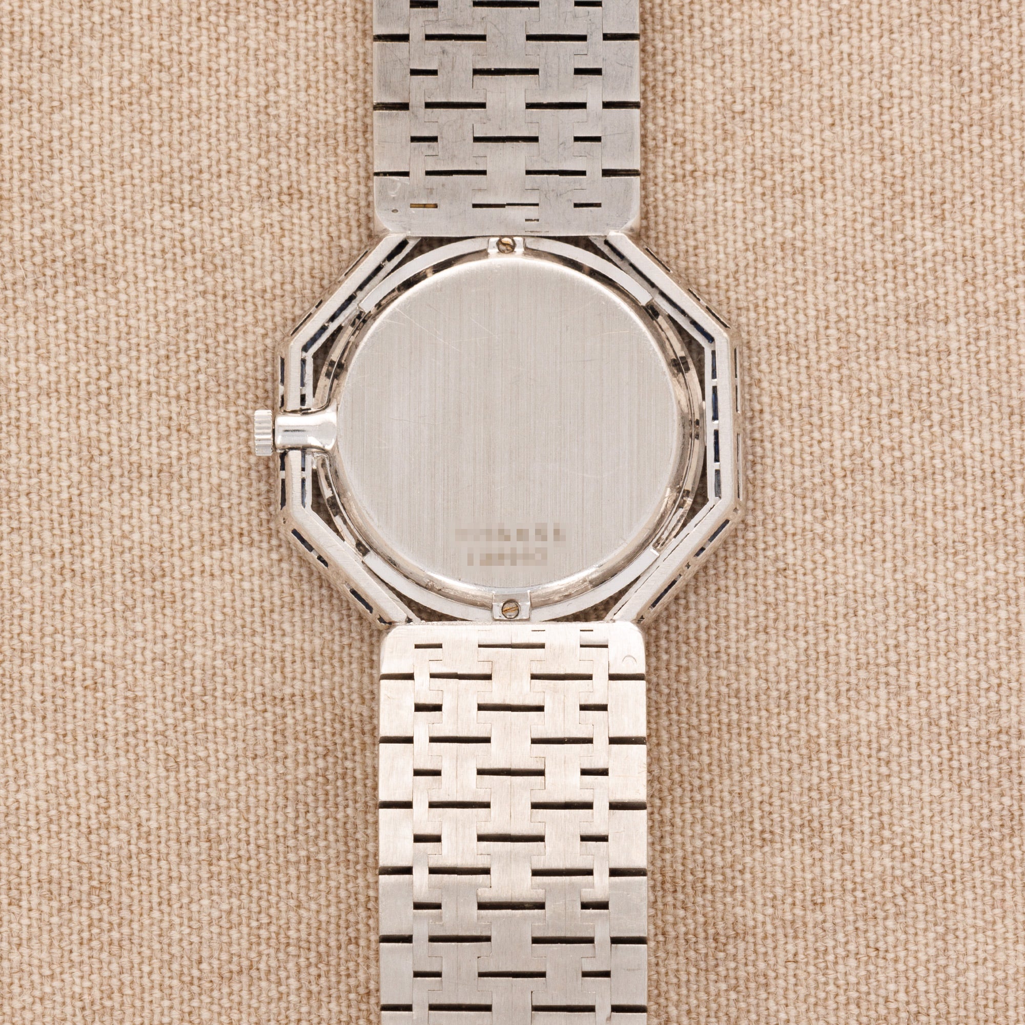 Piaget White Gold Diamond and Sapphire Bezel
