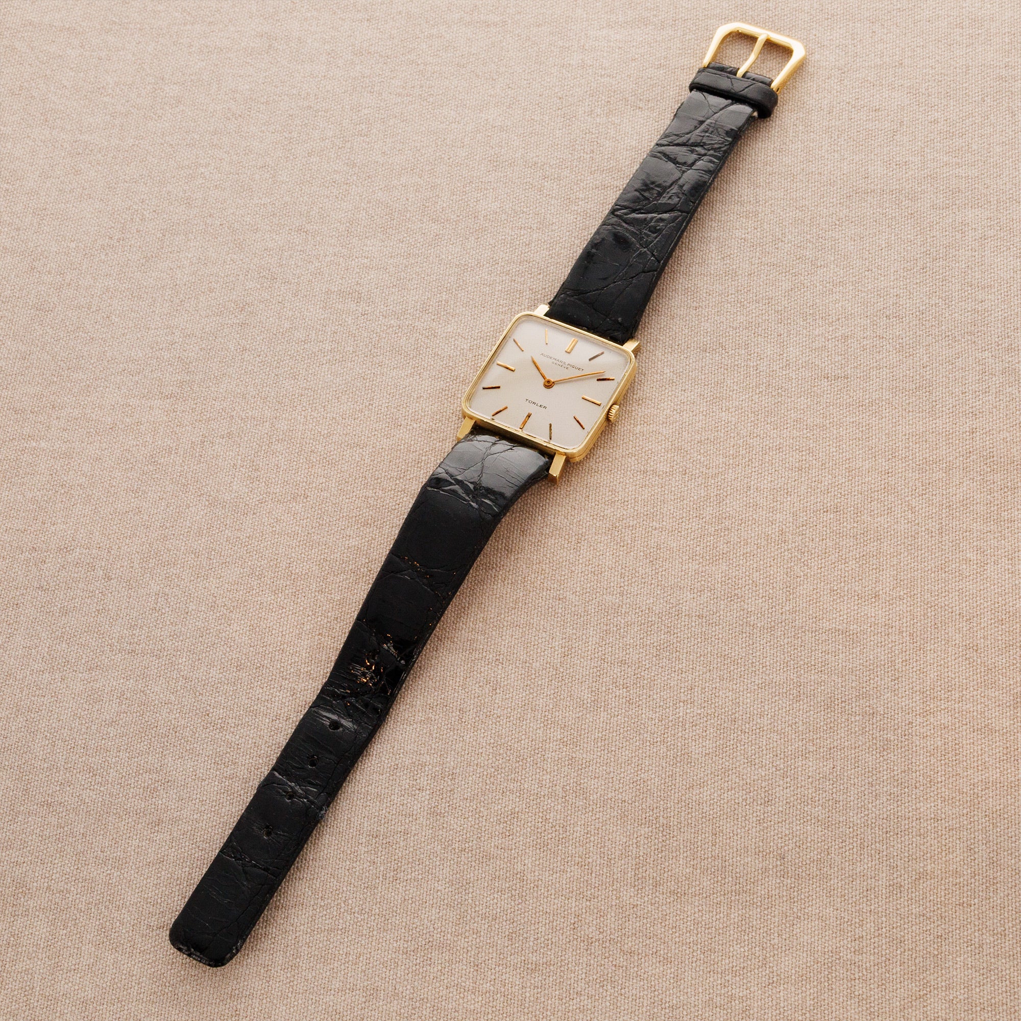 Audemars Piguet - Audemars Piguet Yellow Gold Square Watch Retailed by Turler - The Keystone Watches