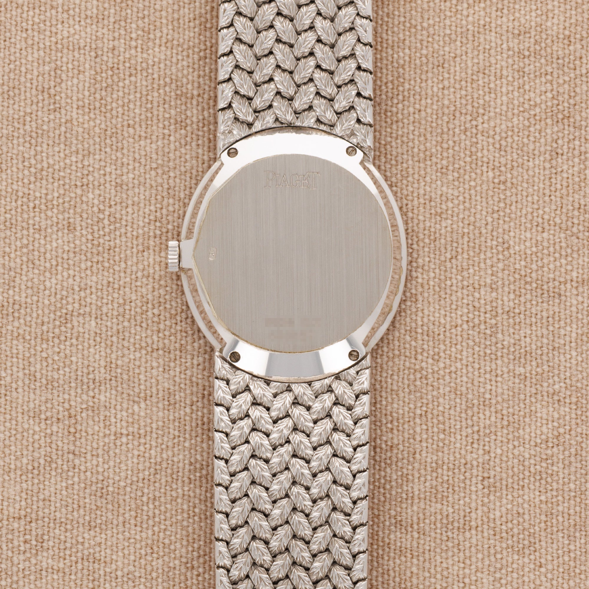 Piaget White Gold Watch with Diamond and Opal Dial Ref. 9826