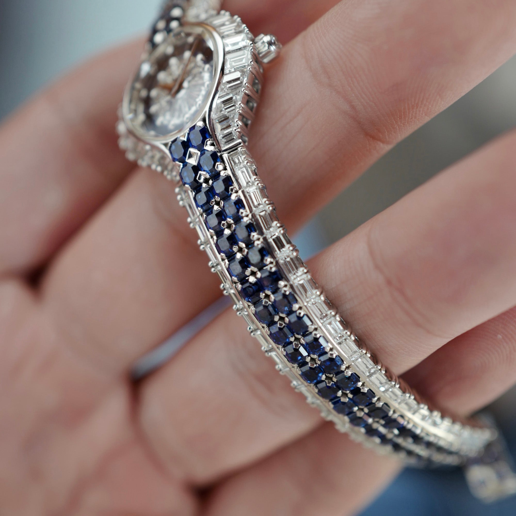 Piaget White Gold Diamond & Sapphire Watch Ref. 40030