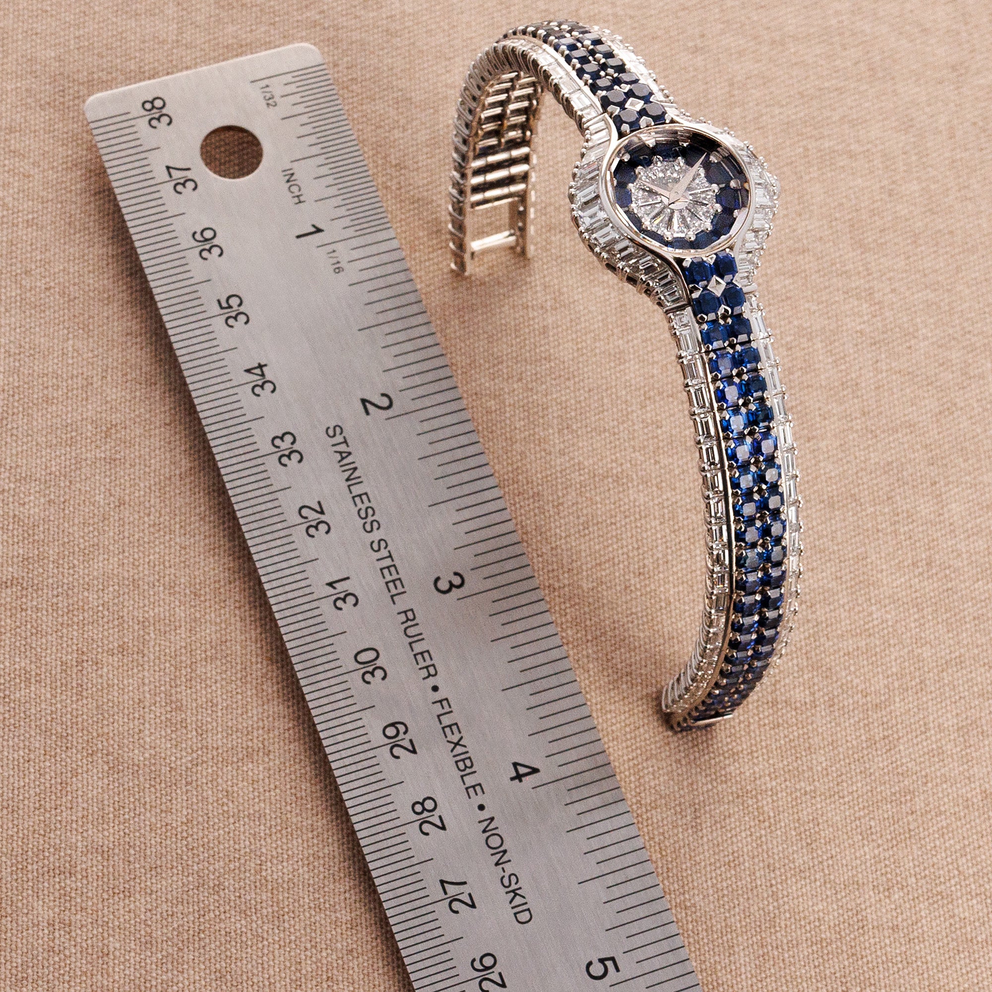 Piaget White Gold Diamond & Sapphire Watch Ref. 40030