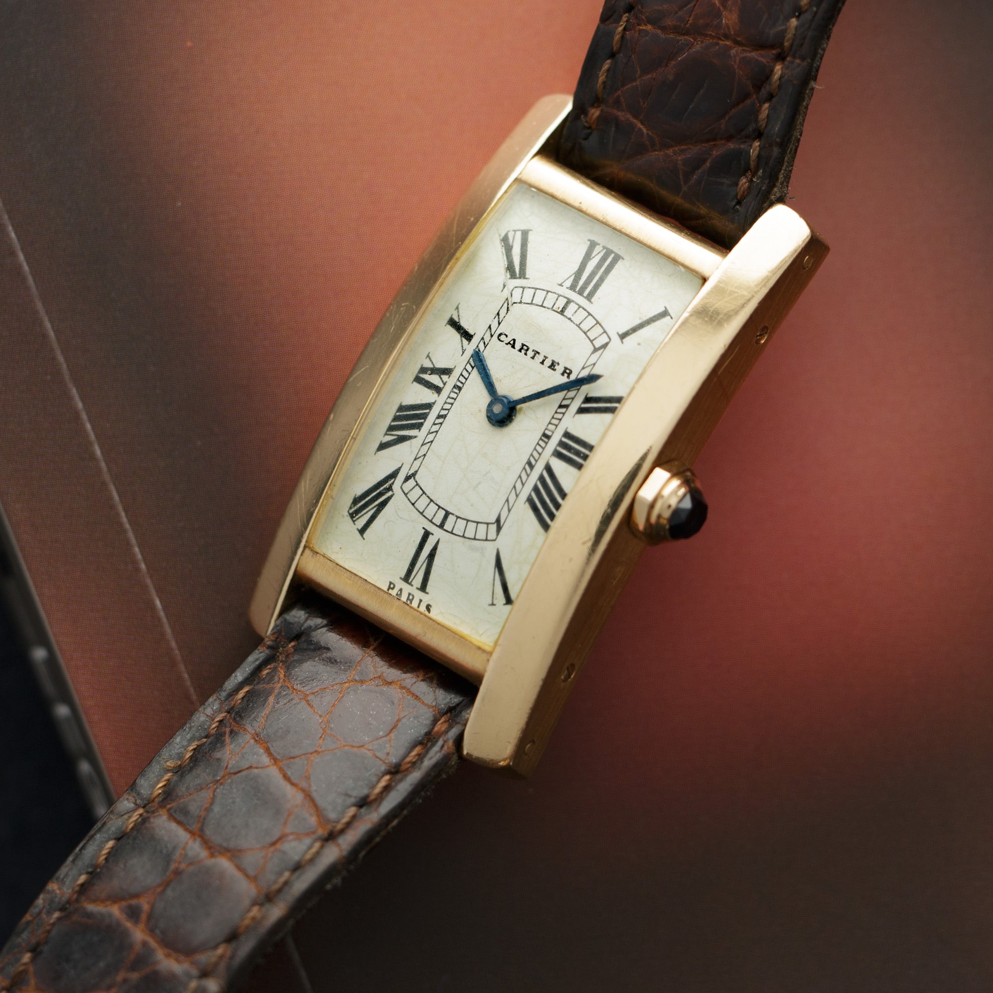 Cartier - Cartier Yellow Gold Tank Cintree - The Keystone Watches