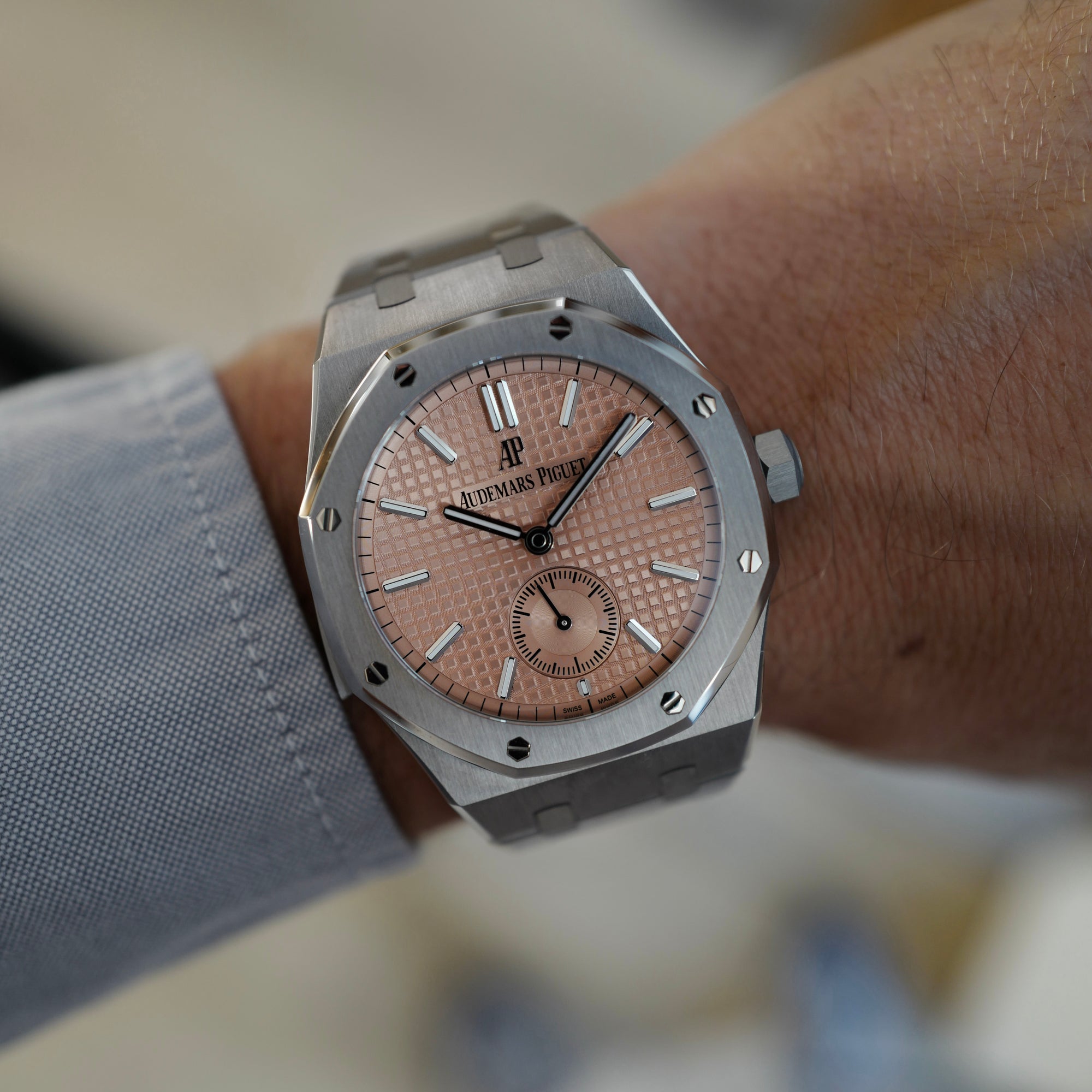 Audemars Piguet - Audemars Piguet Salmon Dial Royal Oak Minute Repeater Supersonnerie Ref. 26591 - The Keystone Watches