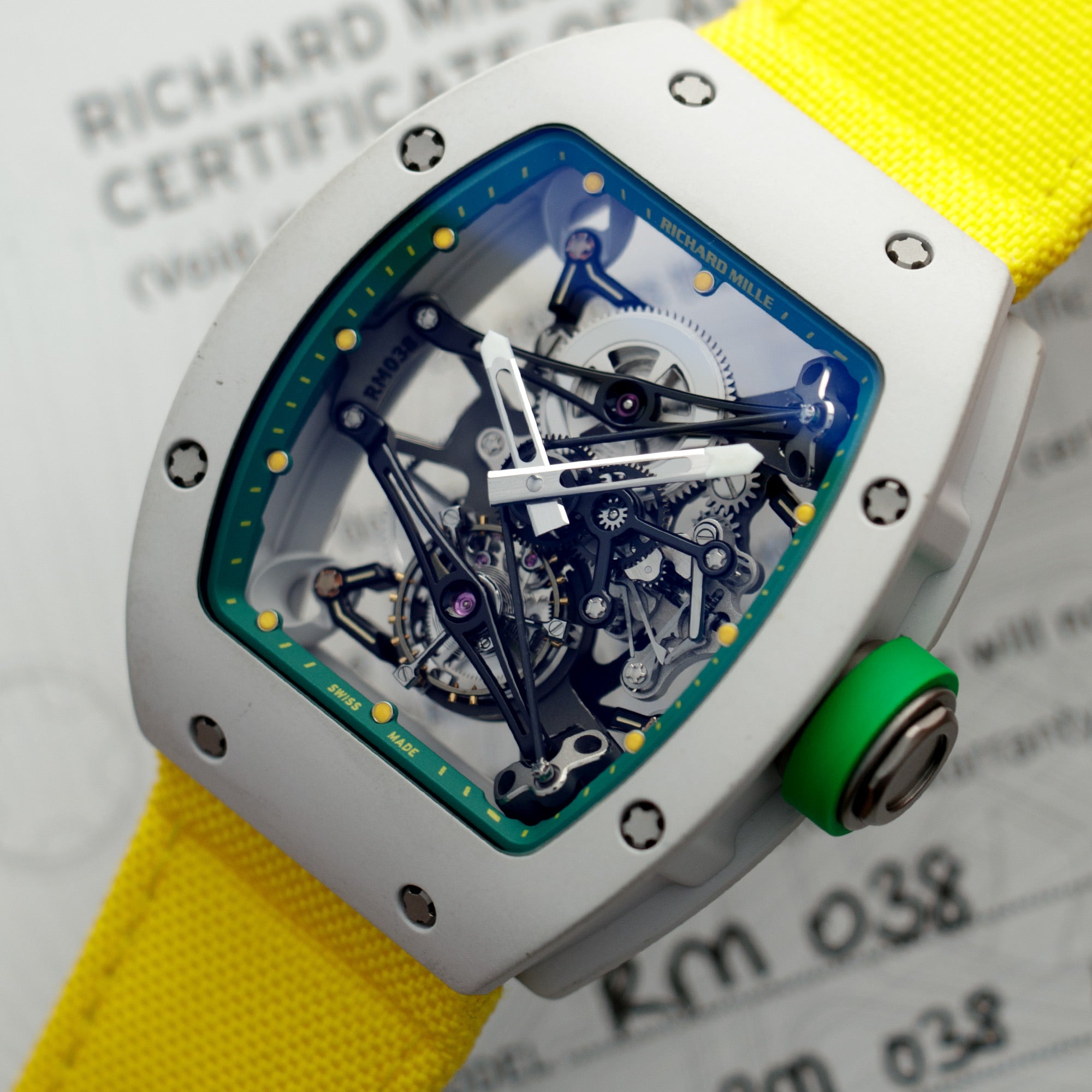 Richard Mille Olympic-Worn, Yohan Blake Tourbillon RM38 Prototype
