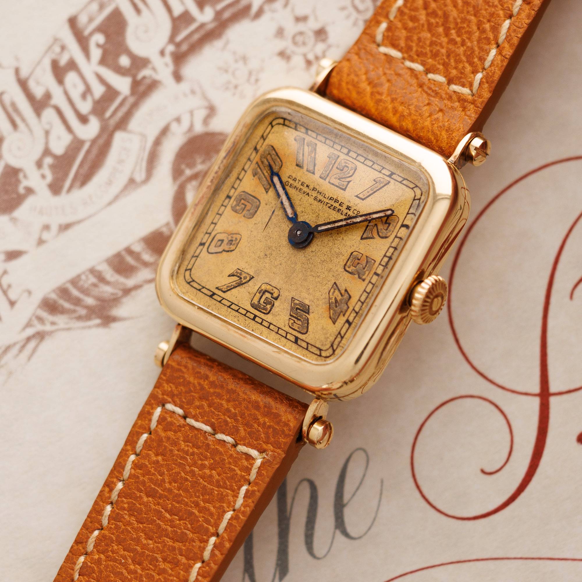 Patek Philippe - Patek Philippe Yellow Gold Square Watch Ref. 5 from 1920 - The Keystone Watches