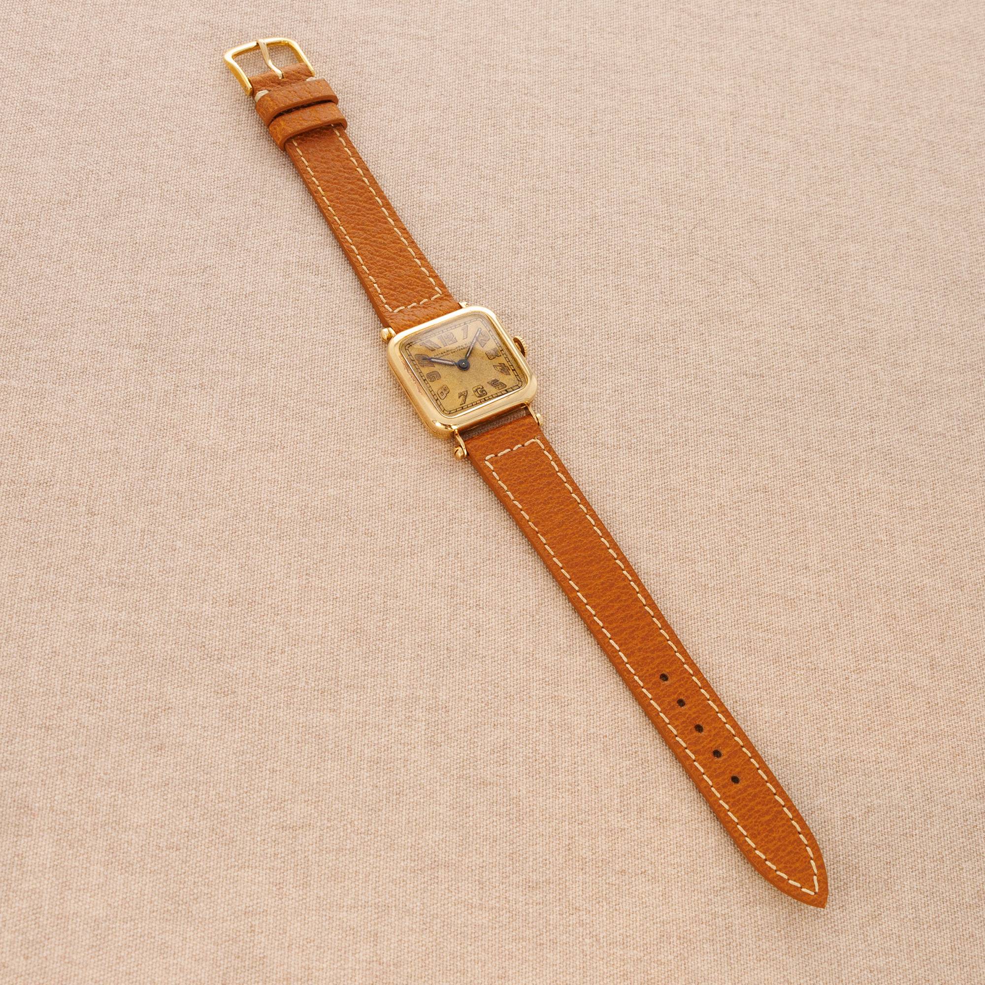 Patek Philippe - Patek Philippe Yellow Gold Square Watch Ref. 5 from 1920 - The Keystone Watches
