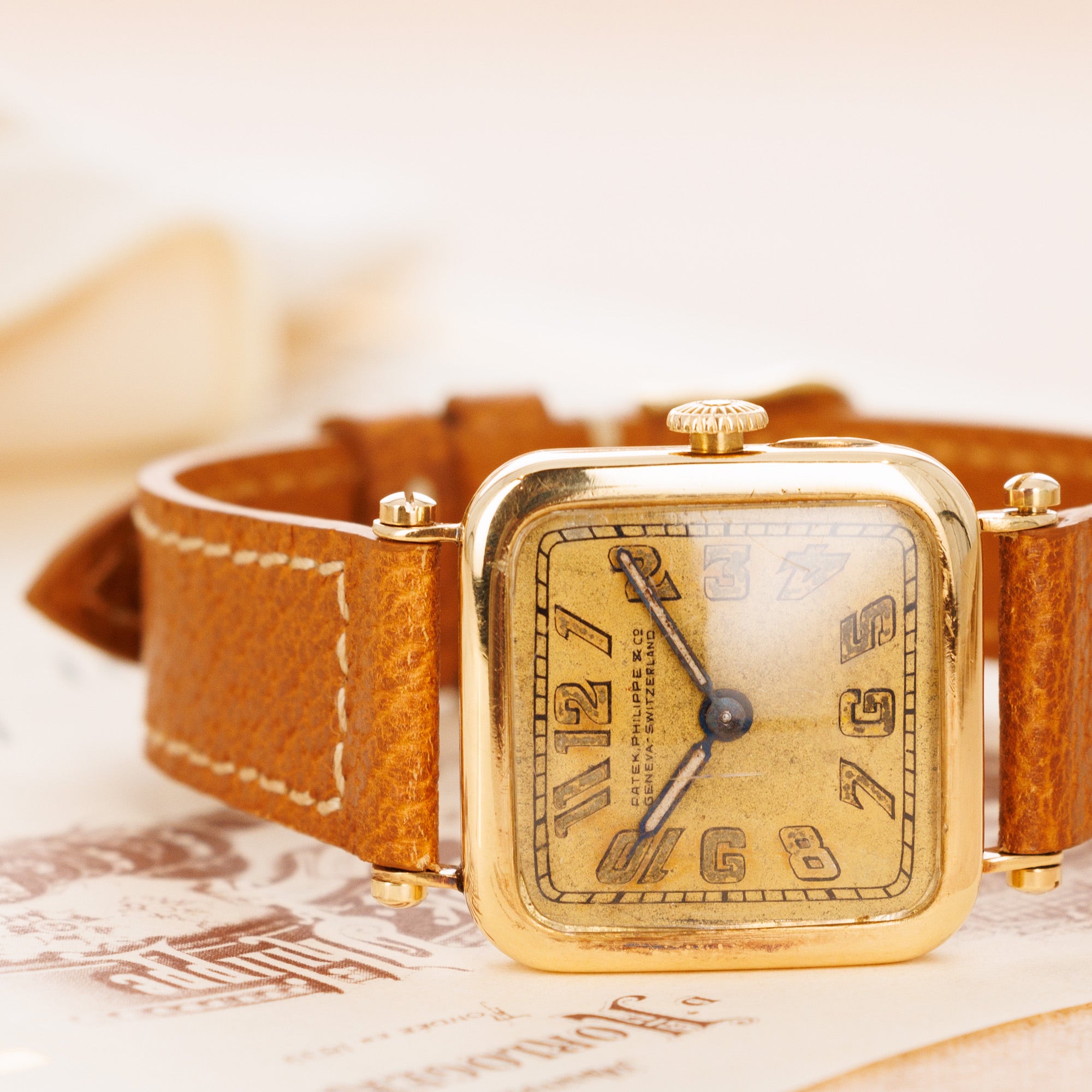 Patek Philippe - Patek Philippe Yellow Gold Square Watch Ref. 5 from 1920 - The Keystone Watches