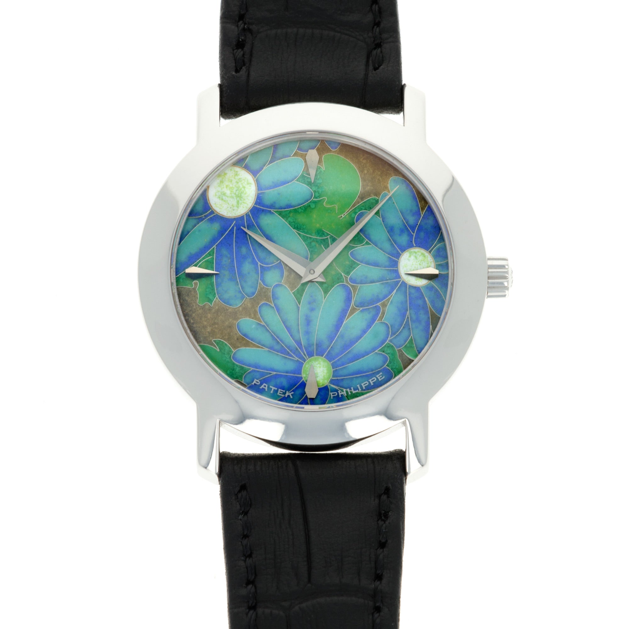 Patek Philippe White Gold Flower Handcraft Ref. 5075