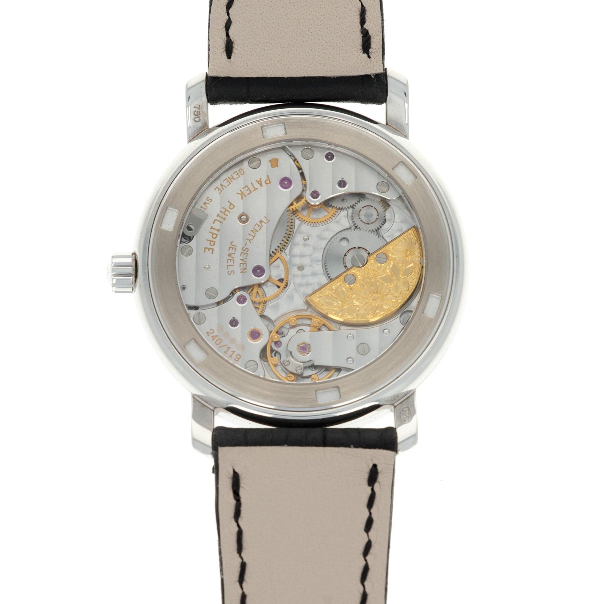 Patek Philippe White Gold Flower Handcraft Ref. 5075