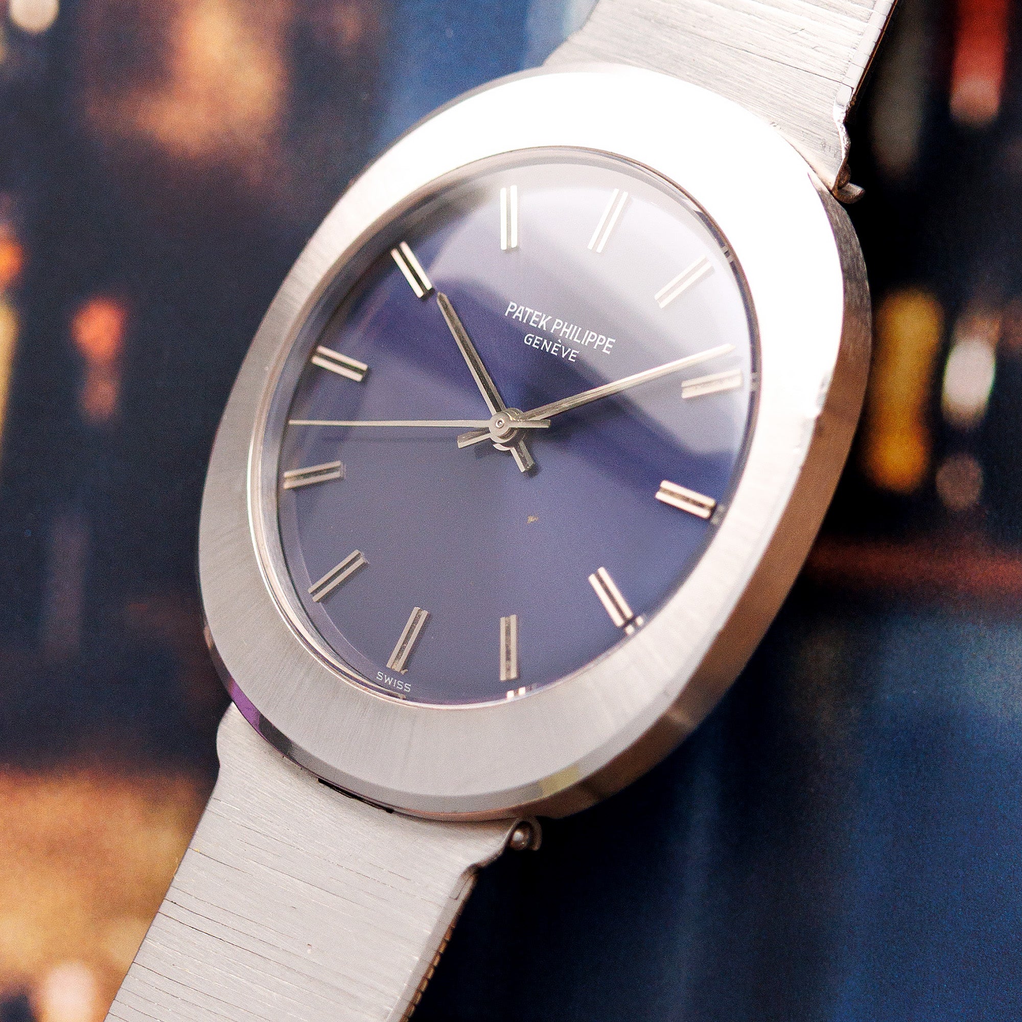 Patek Philippe Steel Automatic Backwind UFO Watch Ref. 3580