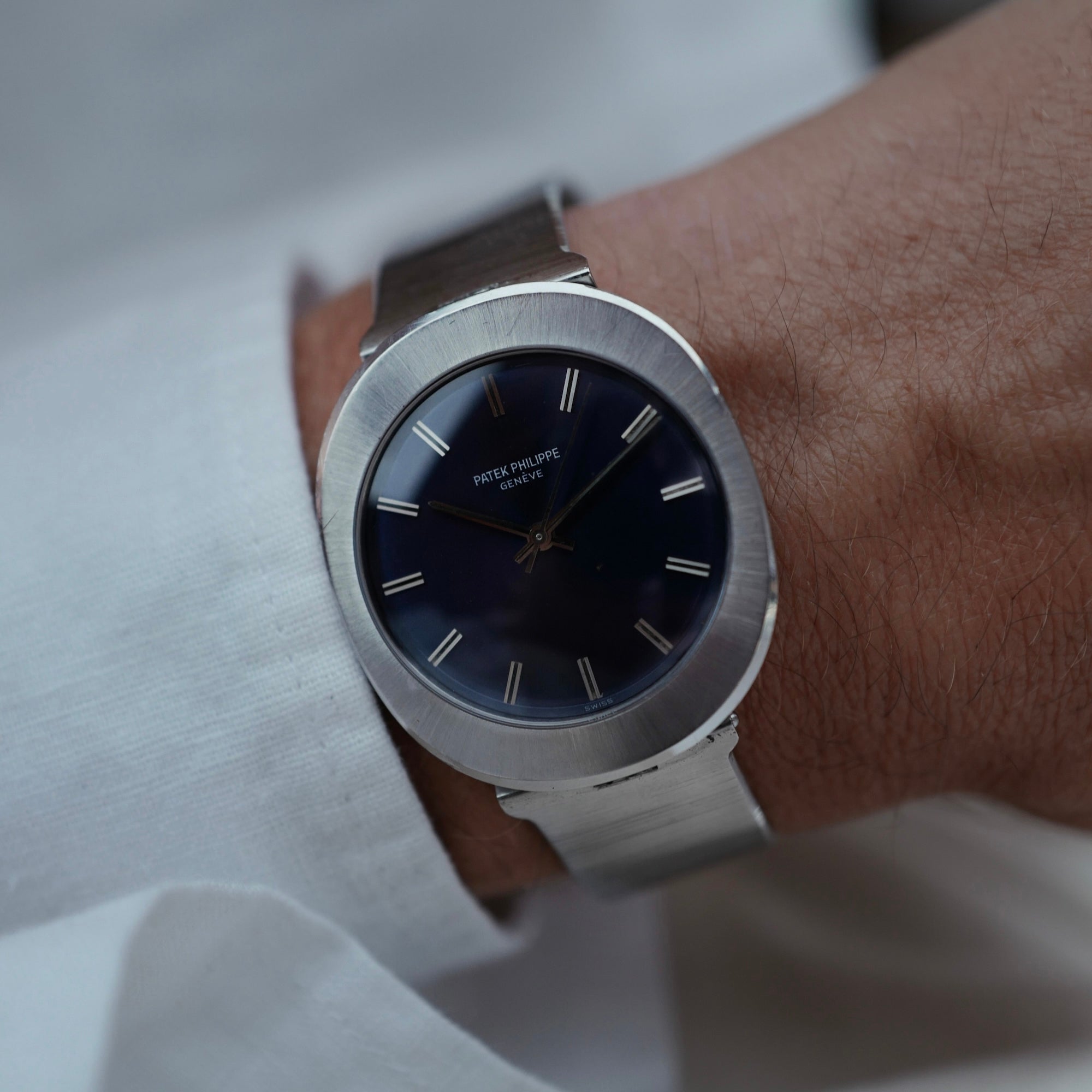 Patek Philippe Steel Automatic Backwind UFO Watch Ref. 3580