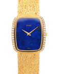 Piaget Yellow Gold and Lapis Watch