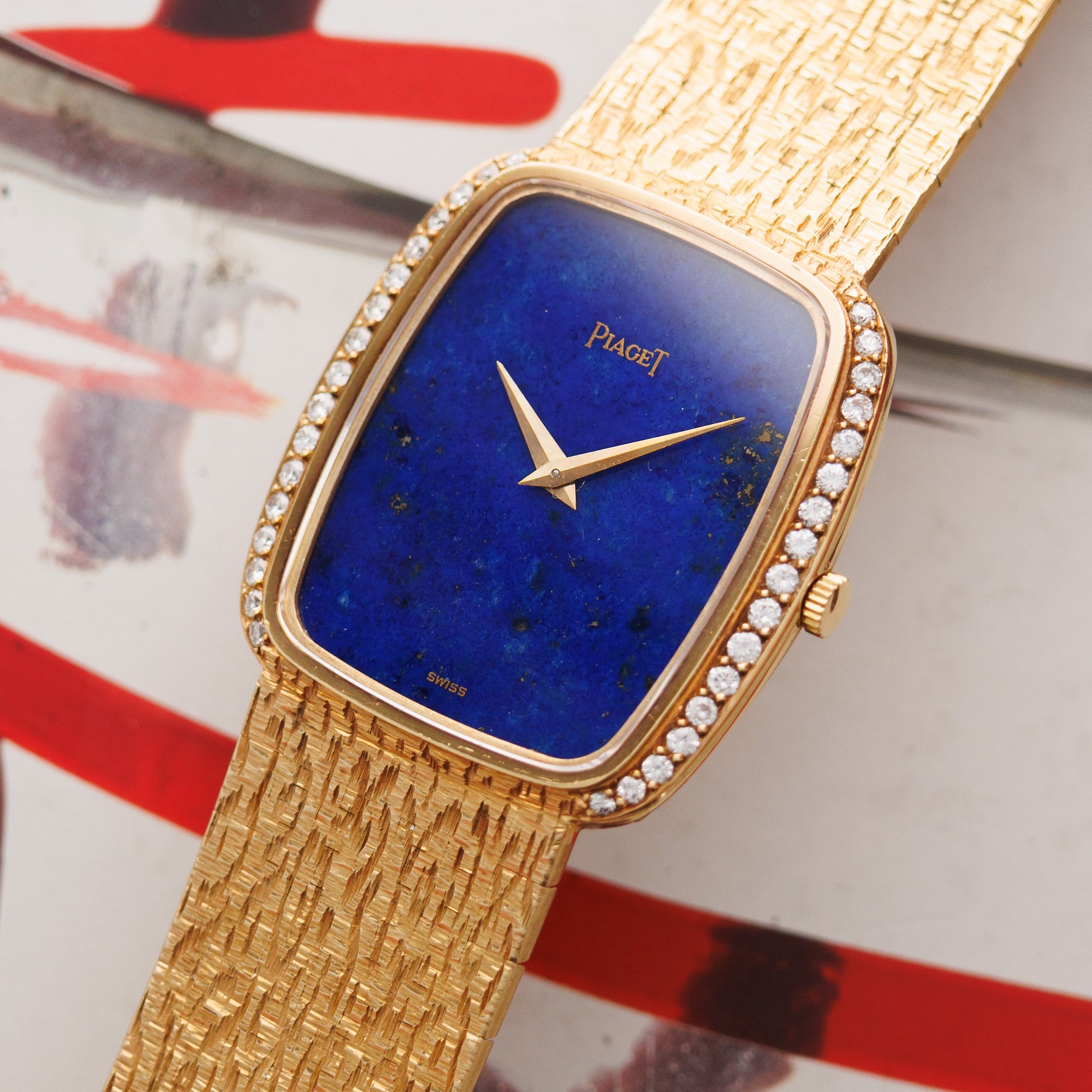 Piaget Yellow Gold and Lapis Watch