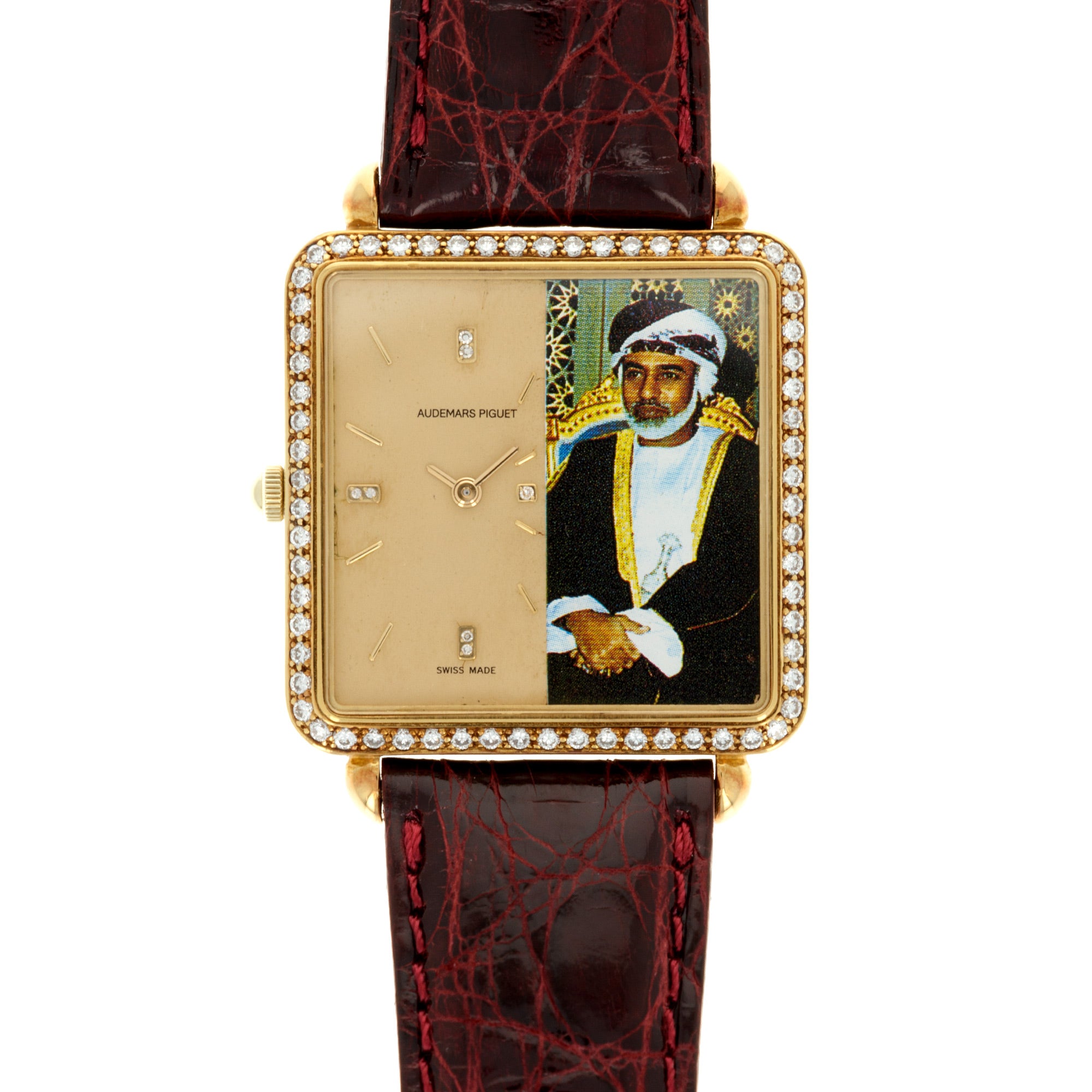 Audemars Piguet Yellow Gold Diamond Watch with Omani Ruler retailed by Asprey