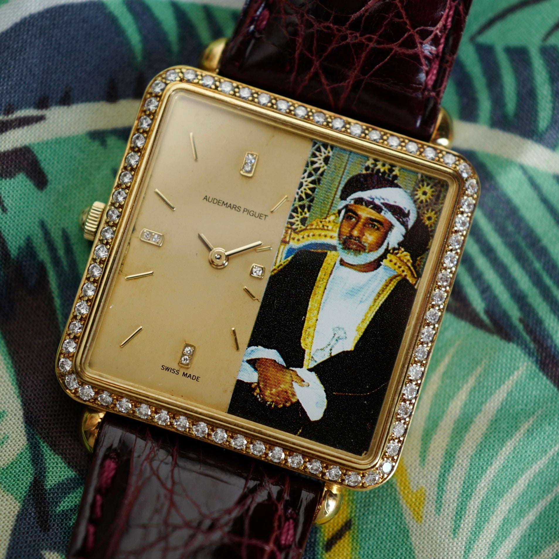 Audemars Piguet Yellow Gold Diamond Watch with Omani Ruler retailed by Asprey