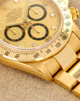 Rolex Yellow Gold Zenith Daytona Ref. 16528 with Champagne Diamond Dial