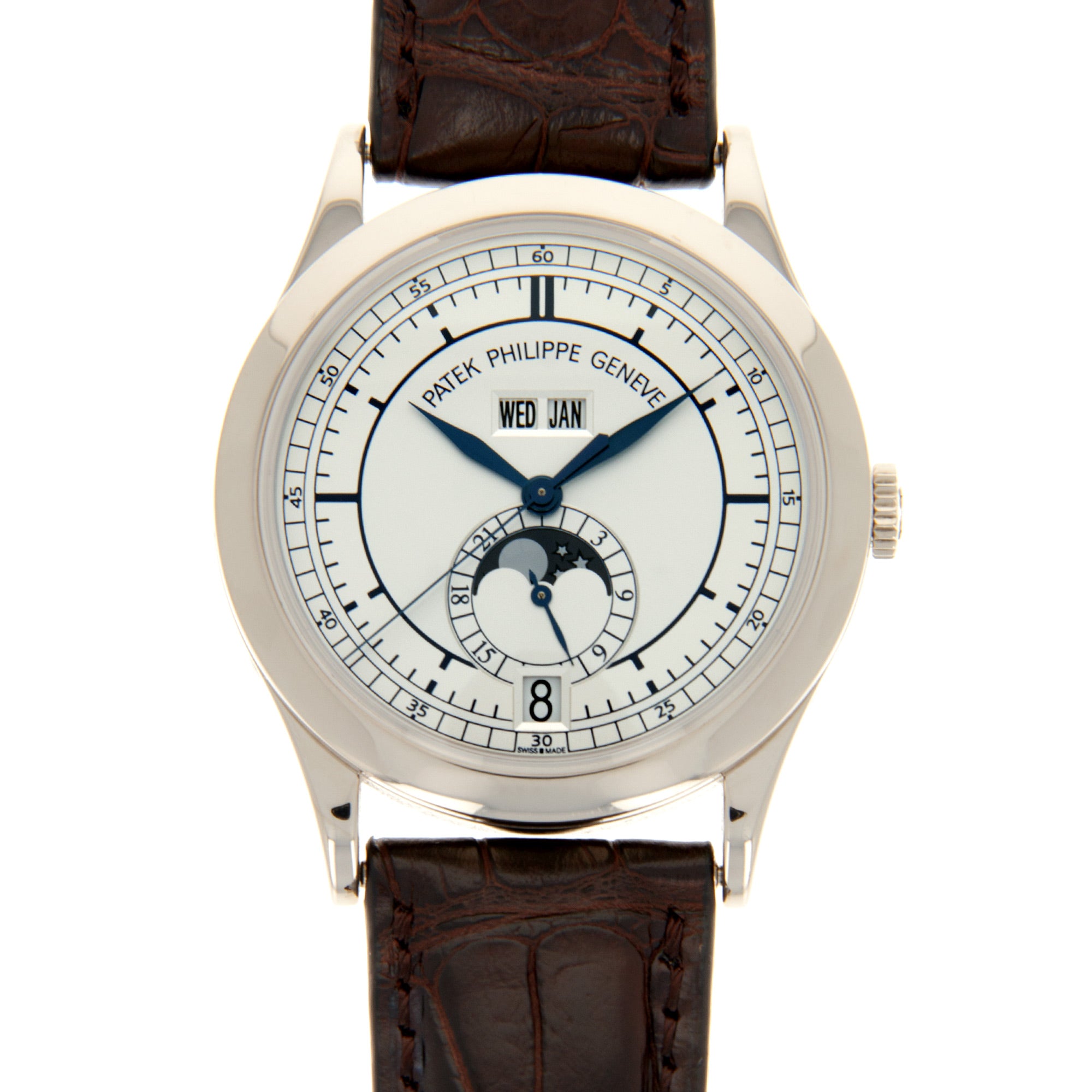 Patek Philippe White Gold Sector Dial Annual Calendar Watch Ref. 5396