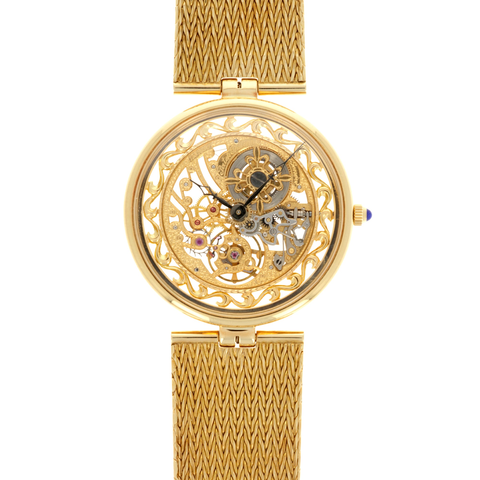 Patek Philippe Yellow Gold Skeleton Watch Ref. 3883