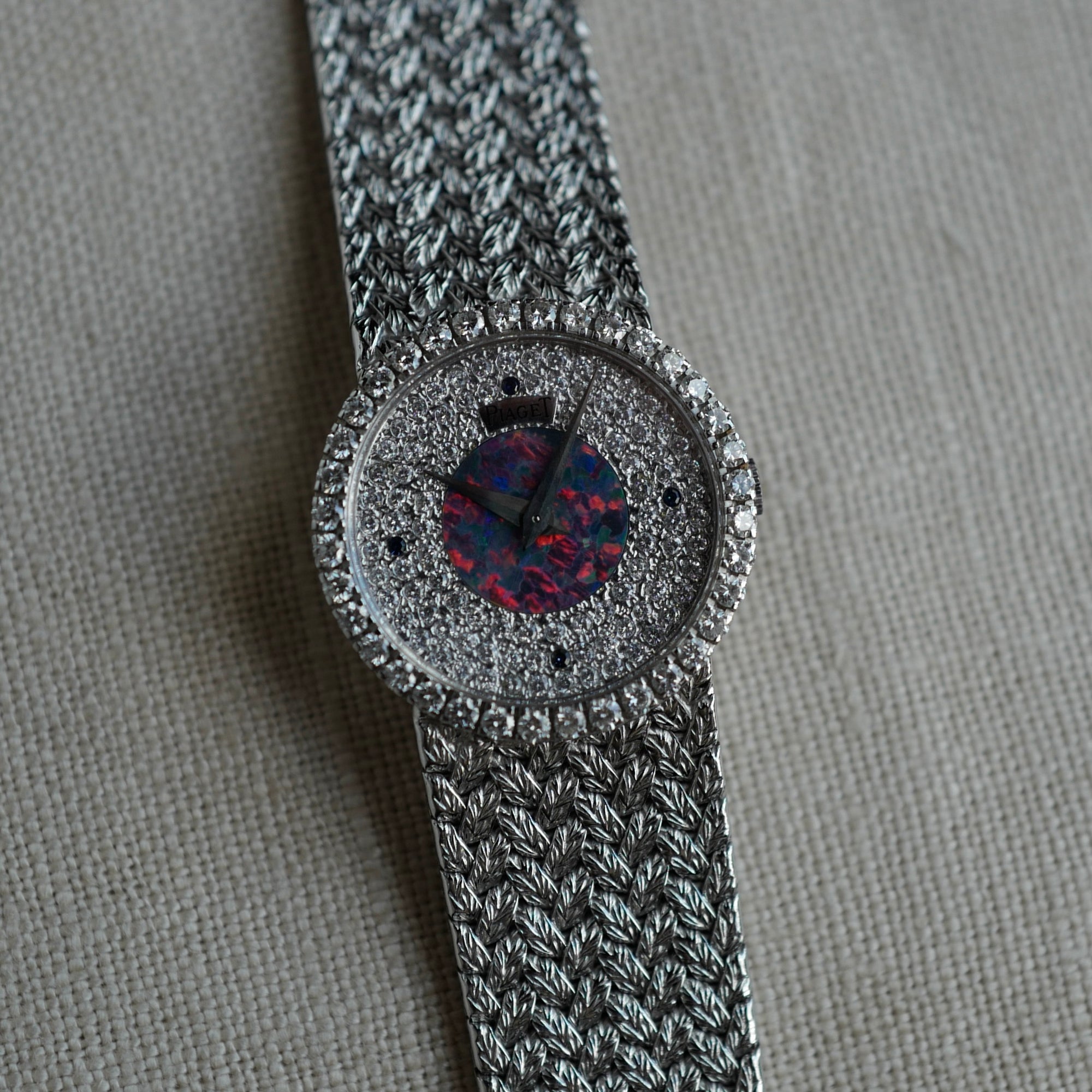Piaget - Piaget White Gold Diamond Opal Watch Ref. 9706 - The Keystone Watches