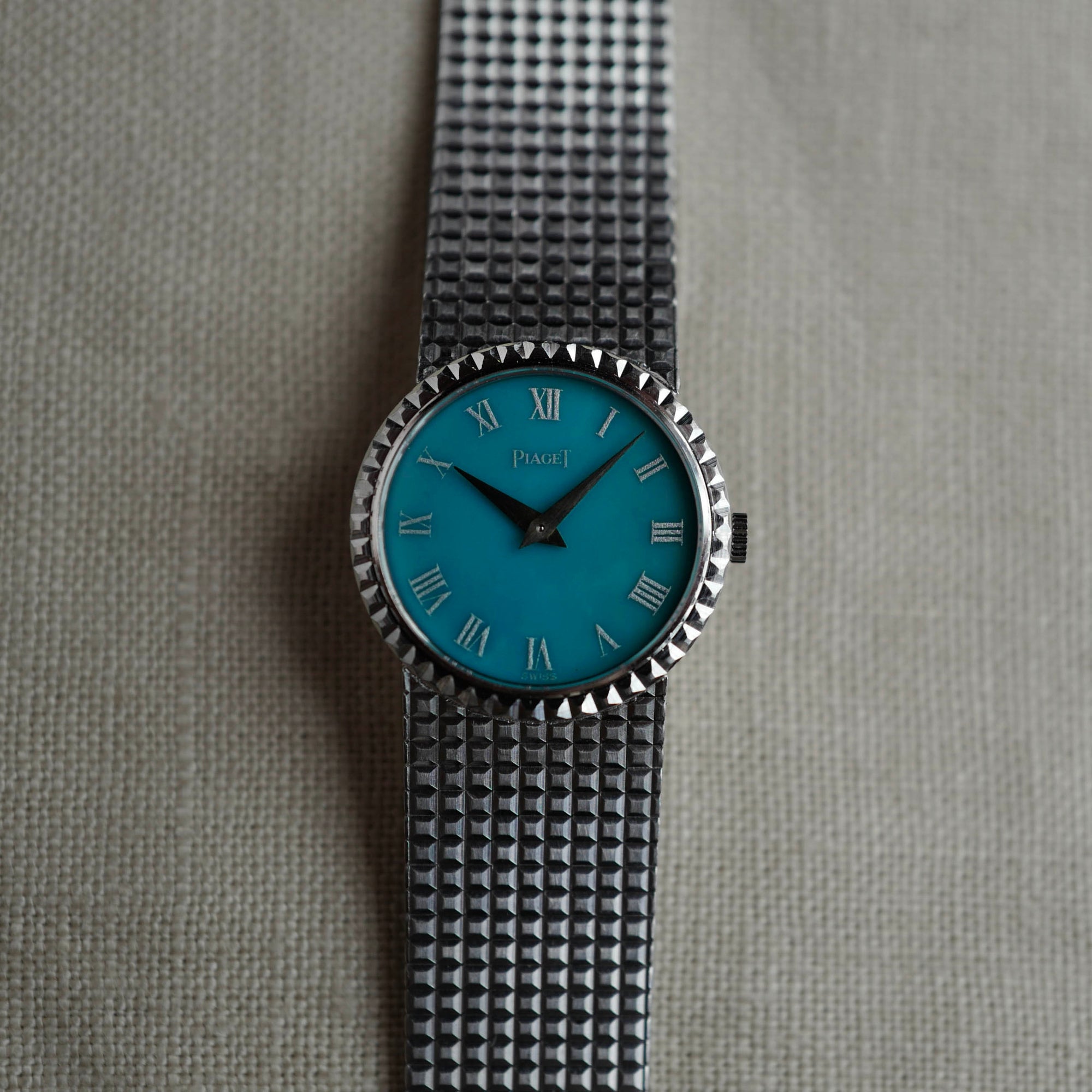 Piaget - Piaget White Gold Mechancial Watch Turquoise Dial Ref. 924N24 - The Keystone Watches