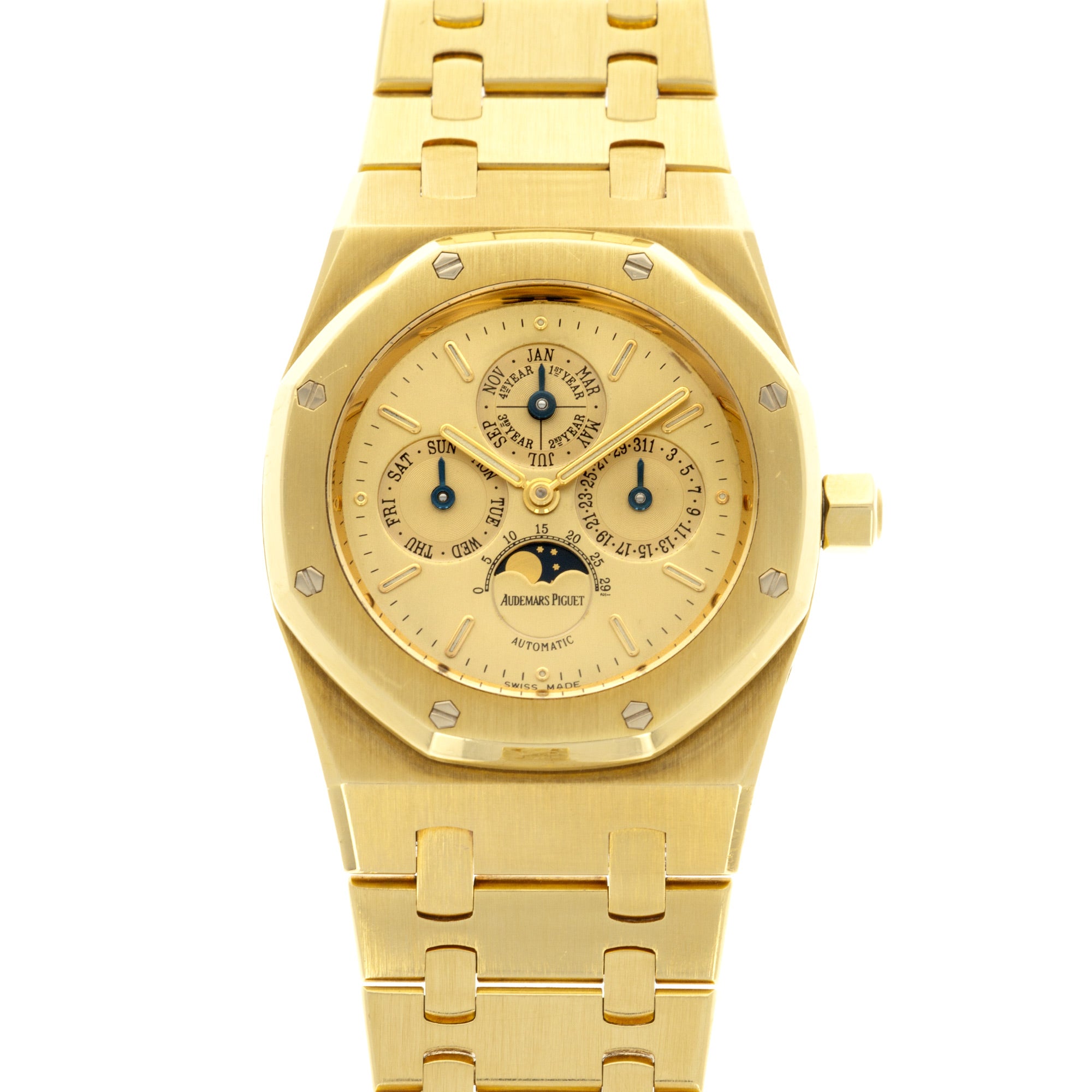 Audemars Piguet Yellow Gold Royal Oak Quantieme Calendar Ref. 25800