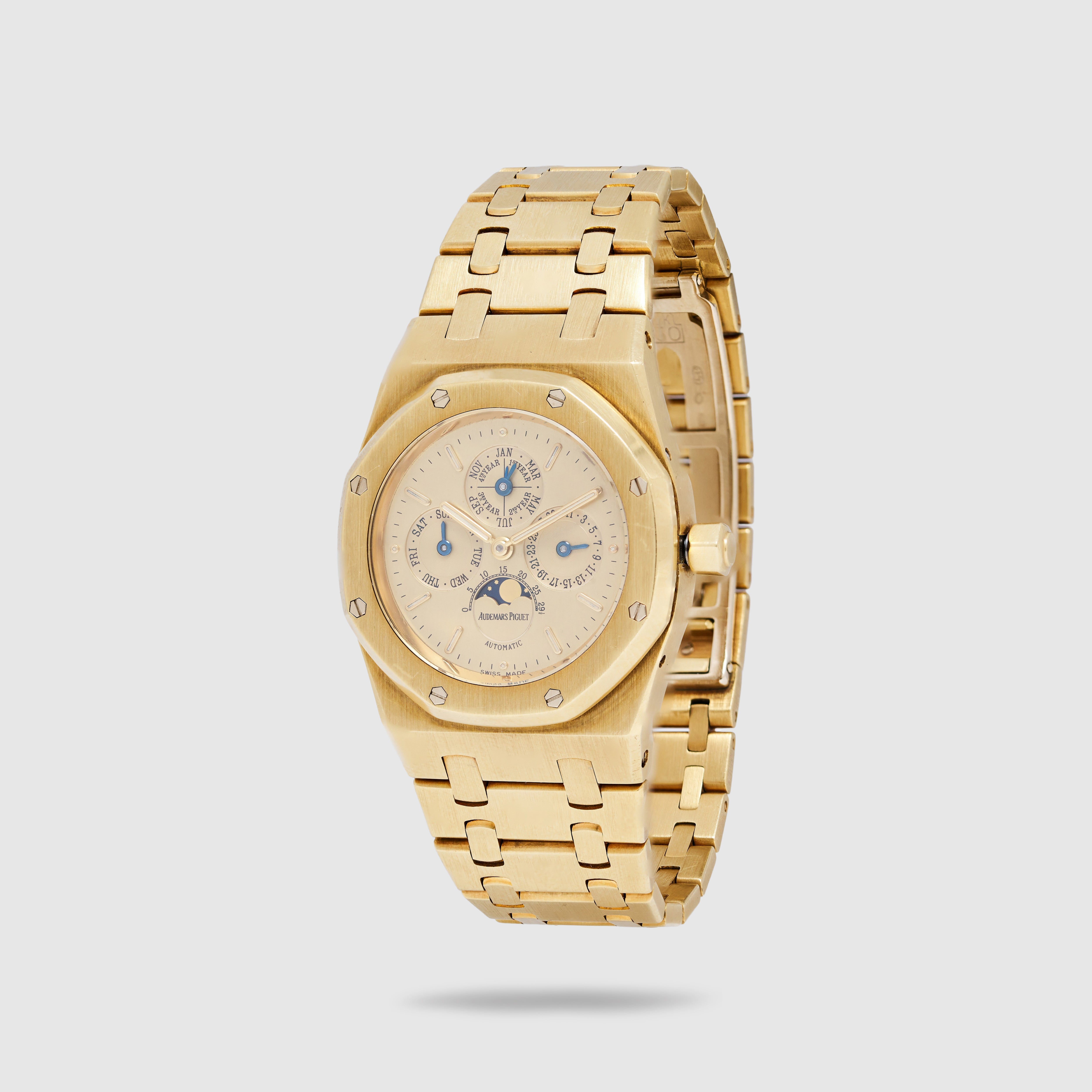 Oak Perpetual Calendar Ap Royal Oak Yellow Audemars Piguet Yellow