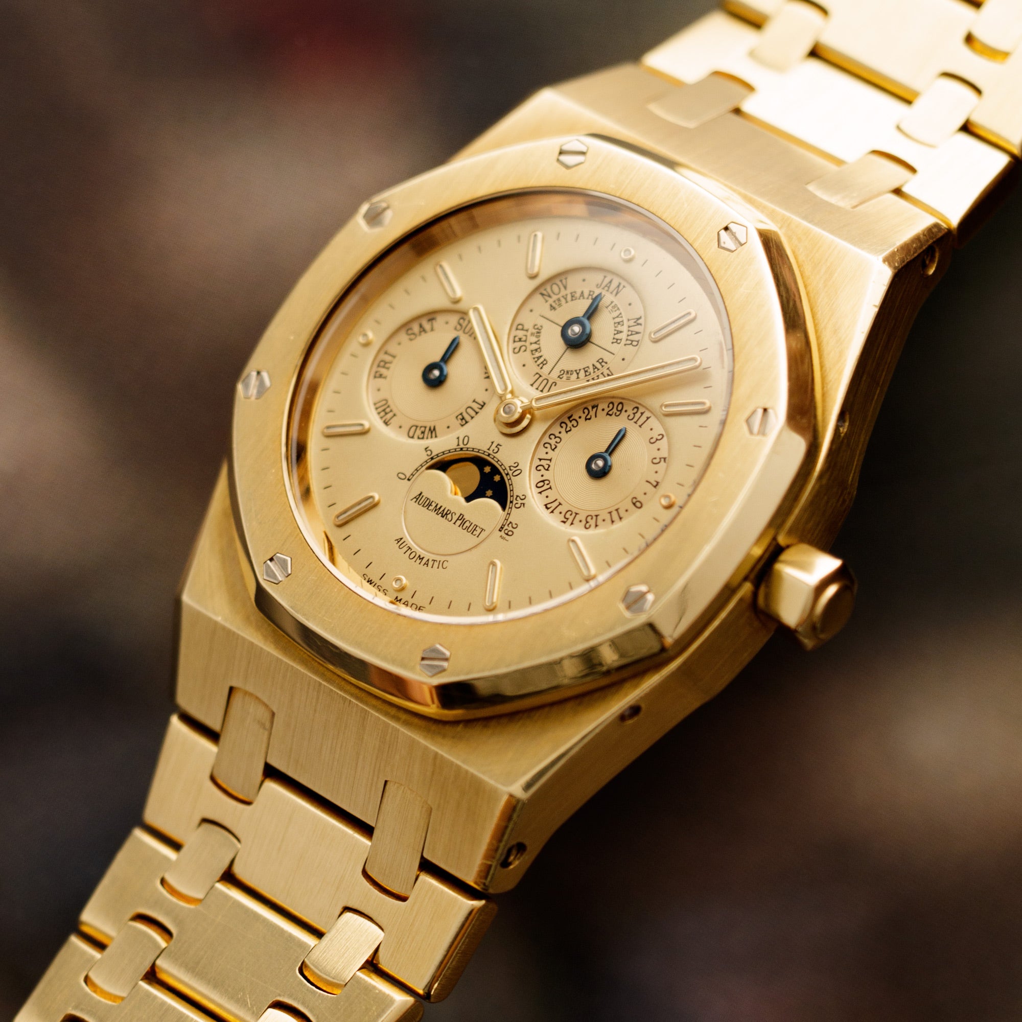 Audemars Piguet Yellow Gold Royal Oak Quantieme Calendar Ref. 25800