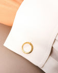 Patek Philippe - Patek Philippe Yellow Gold and White Enamel Cufflinks (Objet) - The Keystone Watches